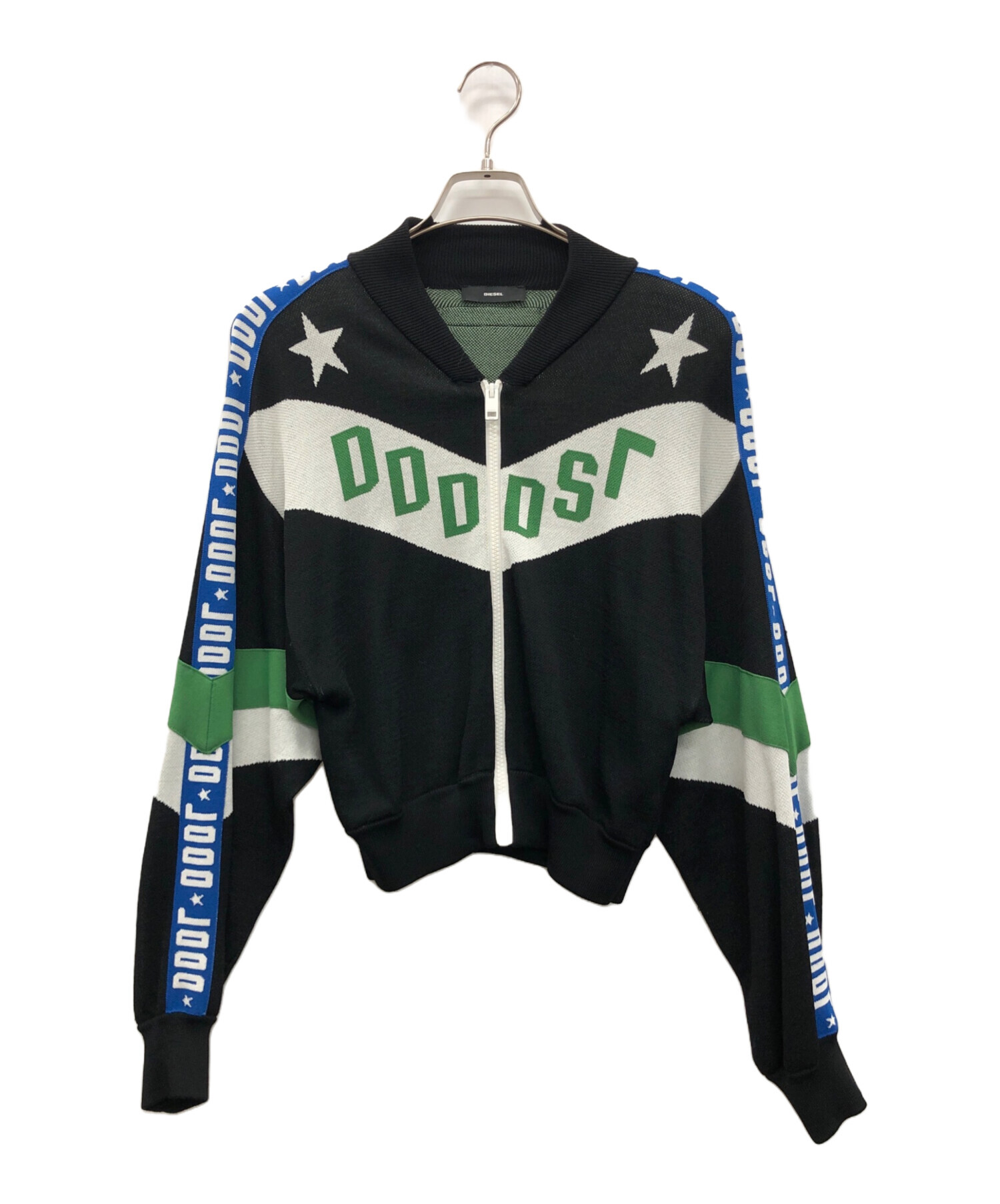 中古・古着通販】DIESEL (ディーゼル) ニットジャケット ブラック 