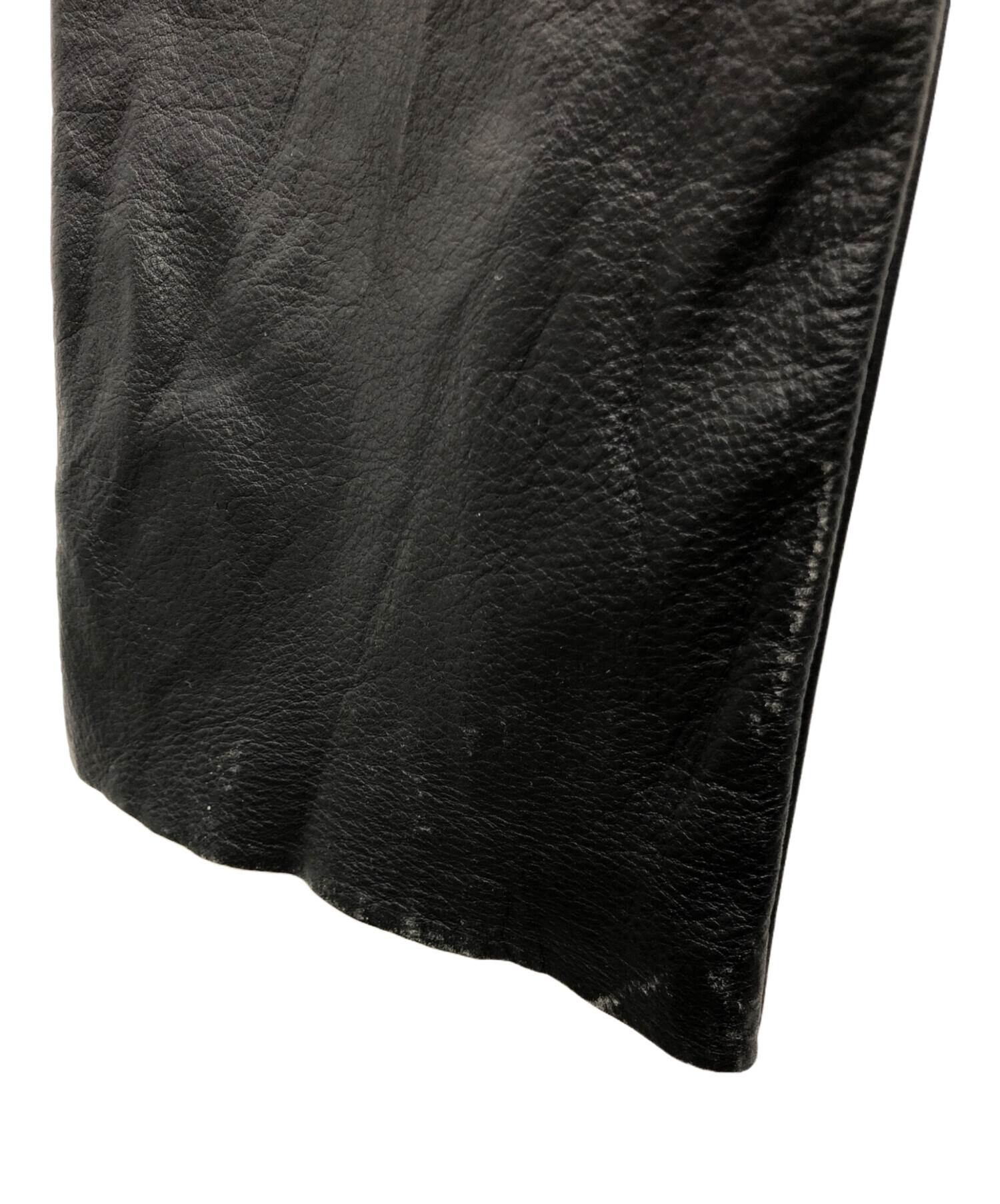 KADOYAバイク用　黒の革パンツ(used) KADOYAバイク用 黒の革パンツ(used)-輸入品格安