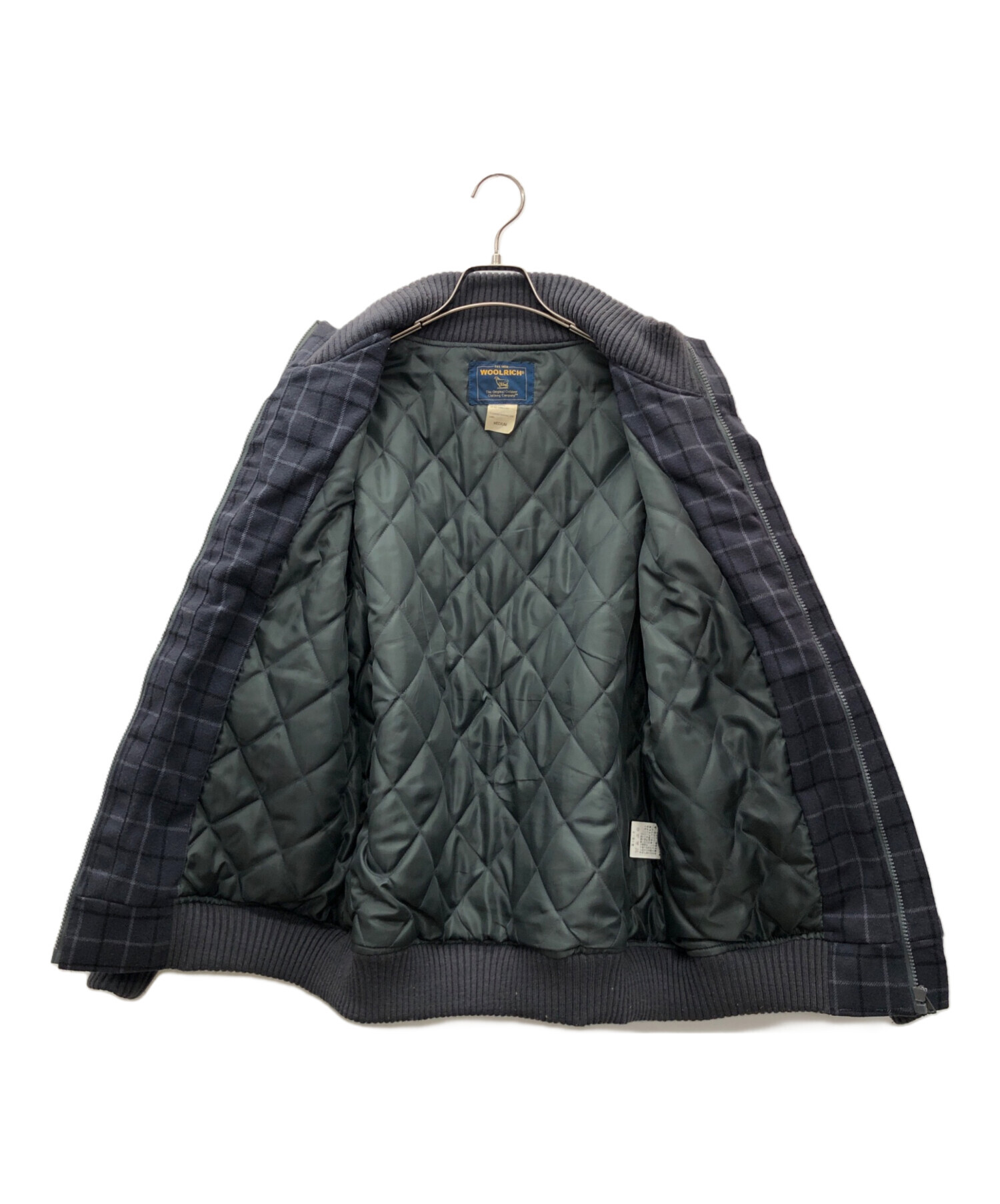 WOOL RICH ウールリッチ　ブルゾン　 チェック　ジャケット　グレー WOOL RICH ウールリッチ ブルゾン チェック ジャケット グレー WOOL