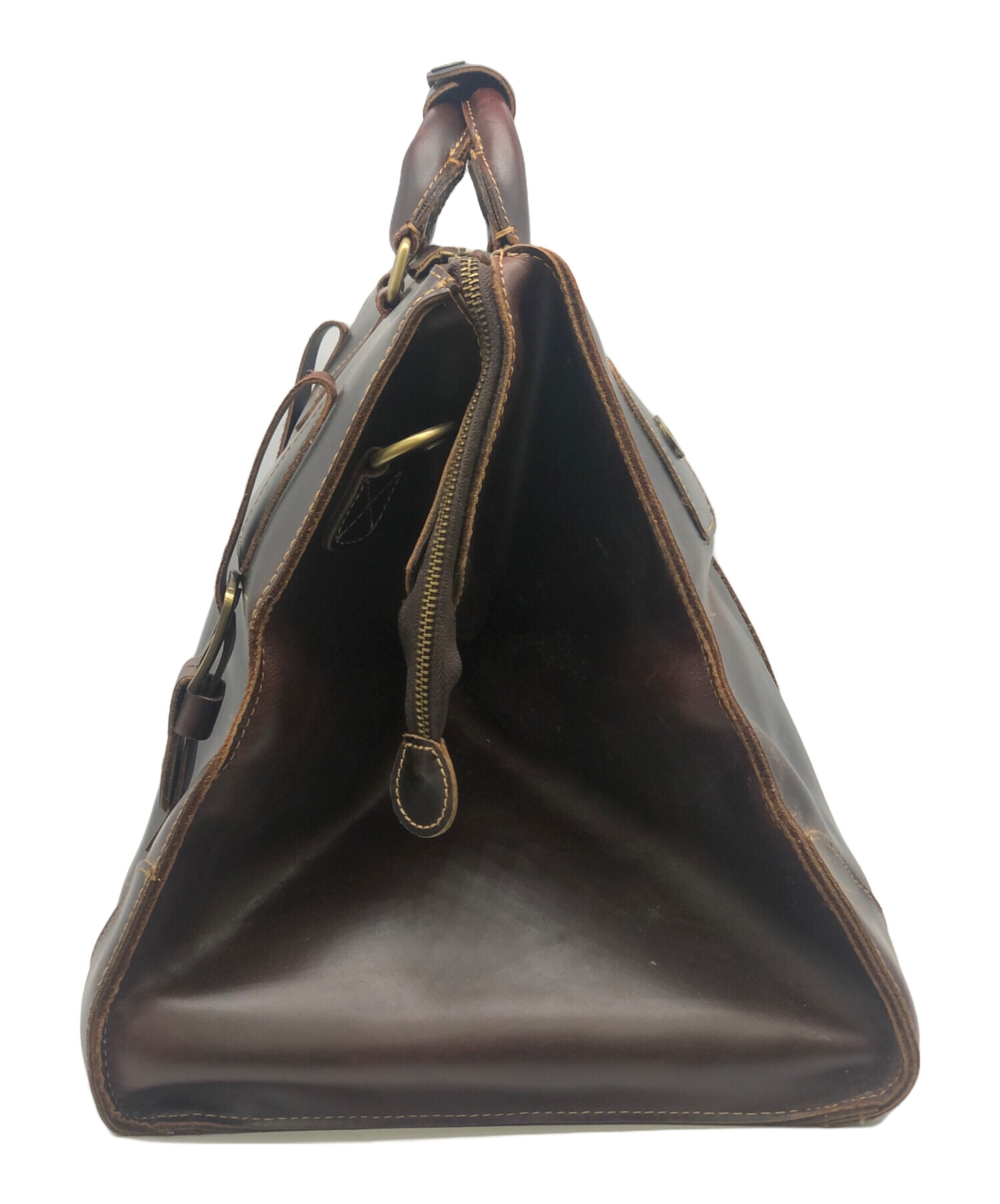 中古・古着通販】TIDING (タイディング) レザーボストンバッグ