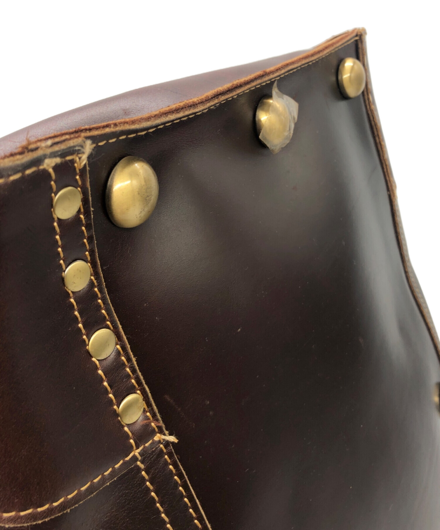 中古・古着通販】TIDING (タイディング) レザーボストンバッグ