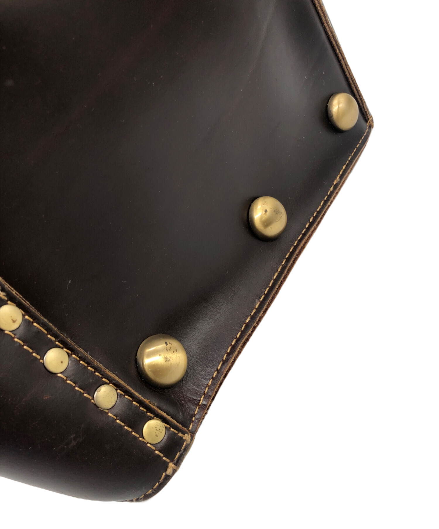 中古・古着通販】TIDING (タイディング) レザーボストンバッグ