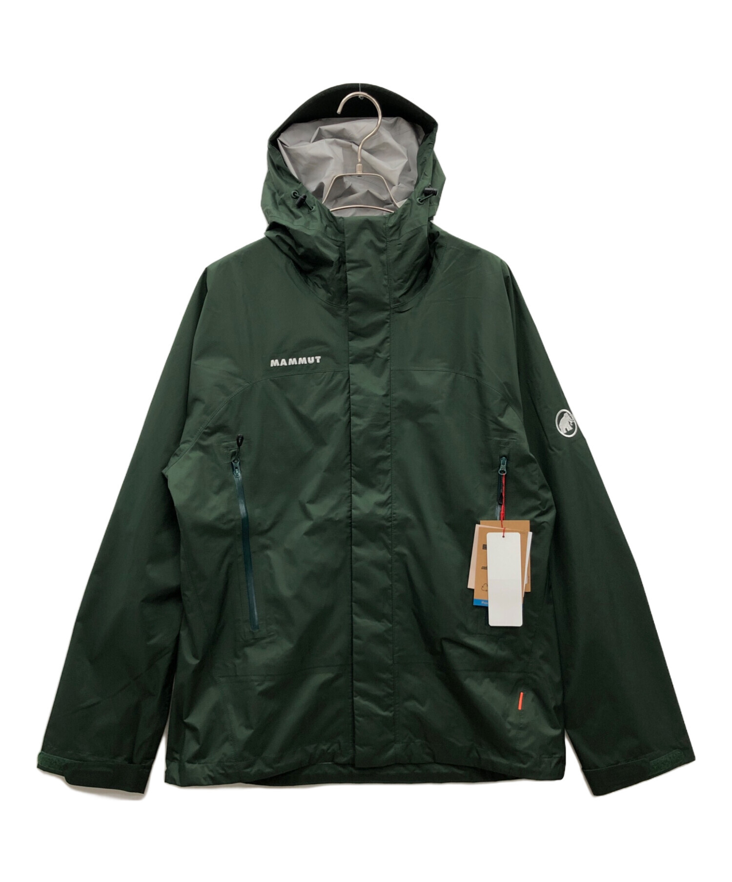 未使用 極美品マムート マイクロレイヤーハードシェルフーデットジャケット タグ有 マイクロレイヤー ハードシェル フーデッド ジャケット アジアン