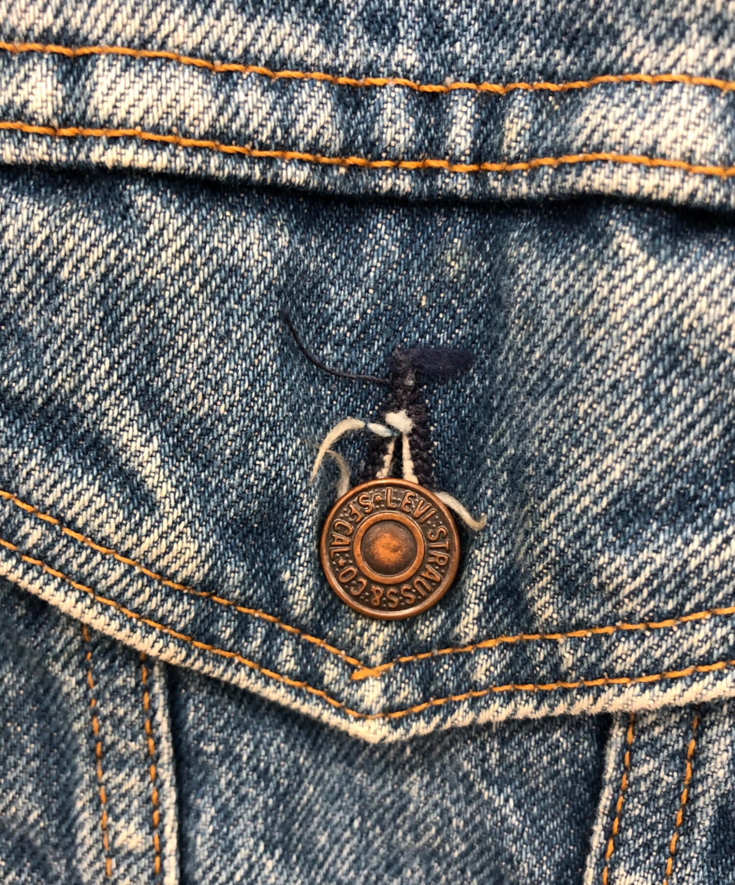中古・古着通販】LEVI'S (リーバイス) デニムジャケット ブルー サイズ
