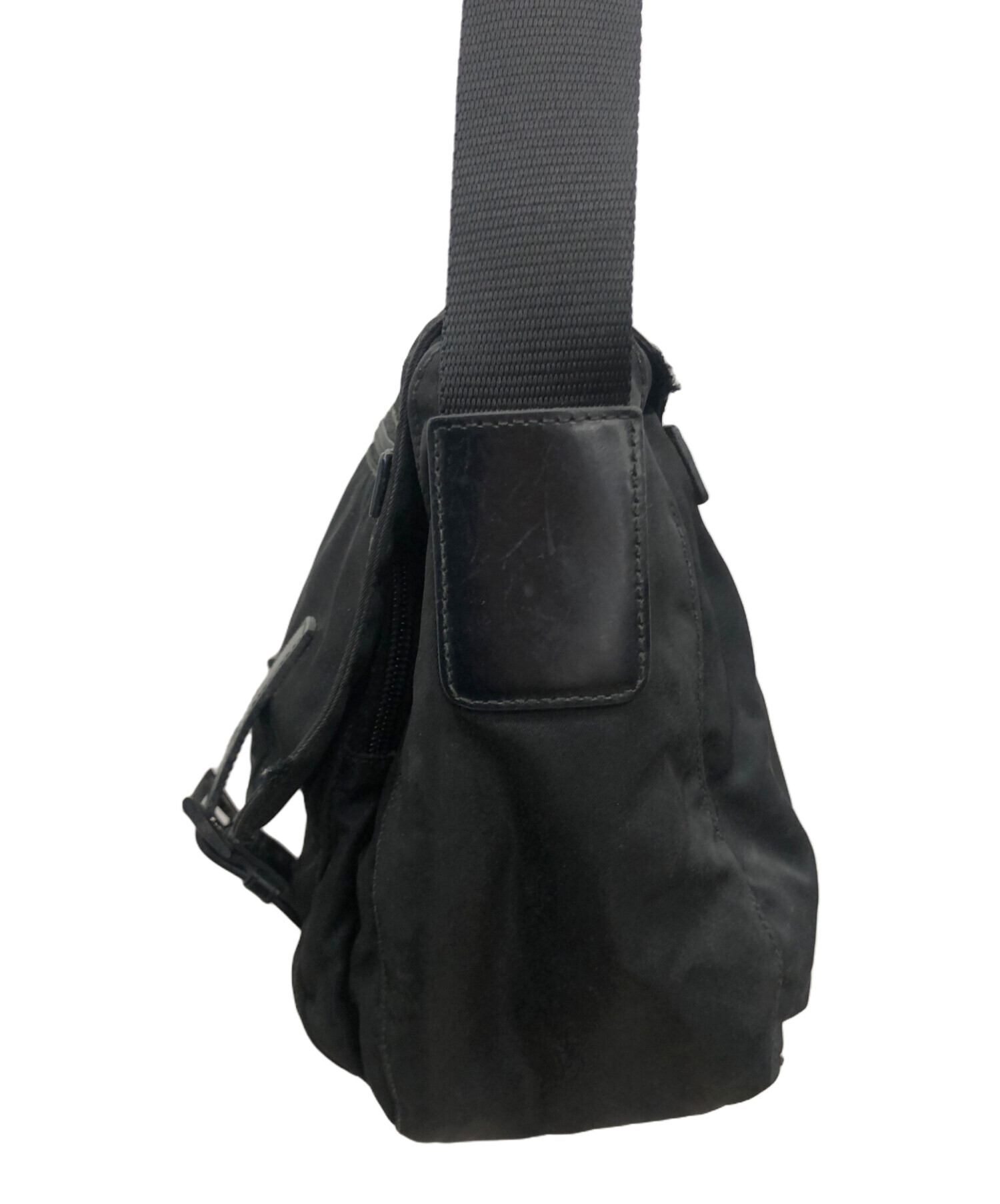 希少✨　プラダ　メッセンジャーバッグ 中古・古着通販】PRADA (プラダ) メッセンジャーバッグ ブラック