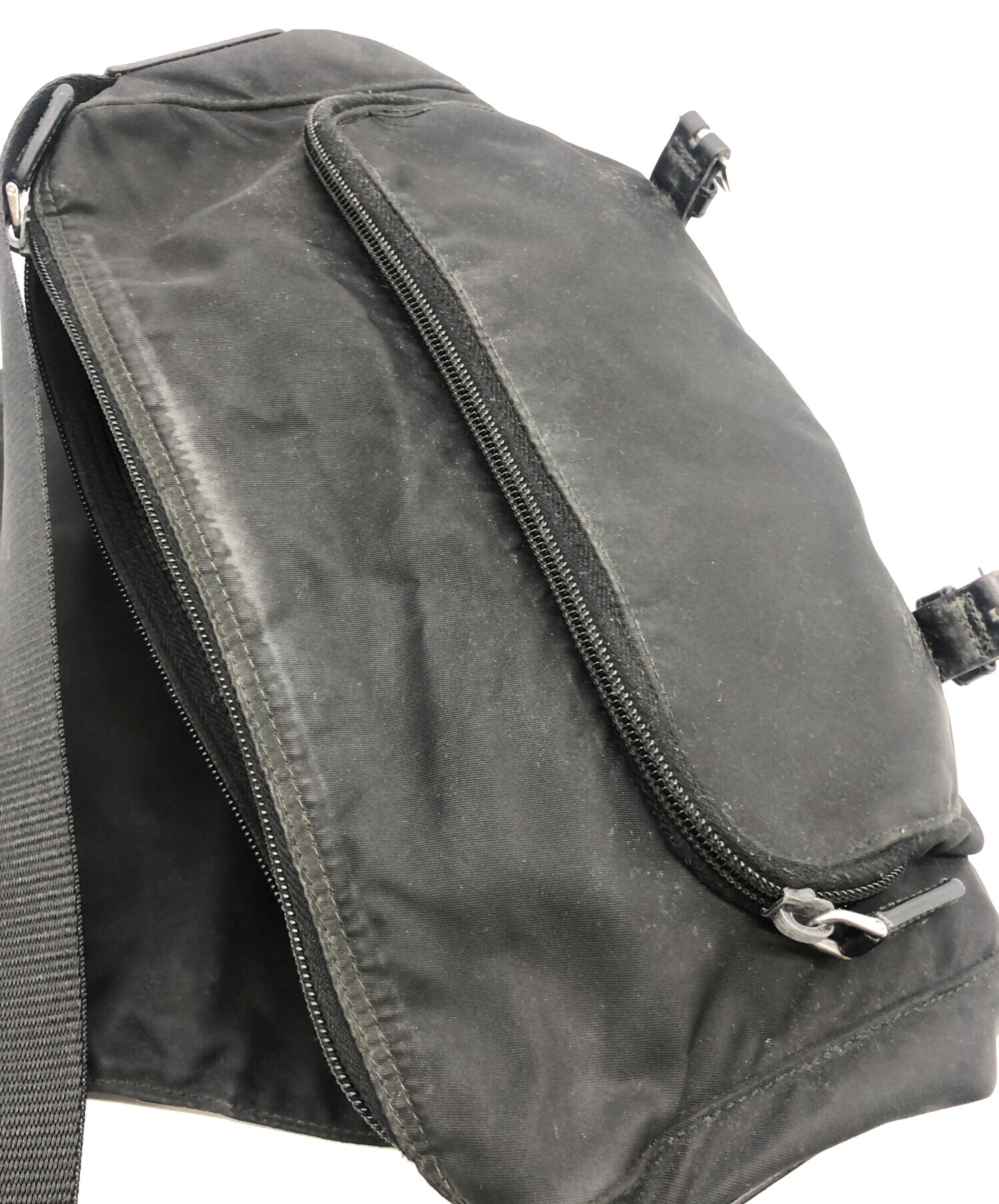 中古・古着通販】PRADA (プラダ) メッセンジャーバッグ ブラック