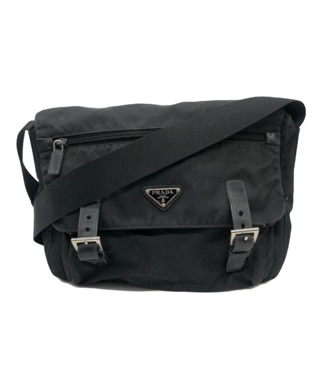中古・古着通販】PRADA (プラダ) メッセンジャーバッグ ブラック