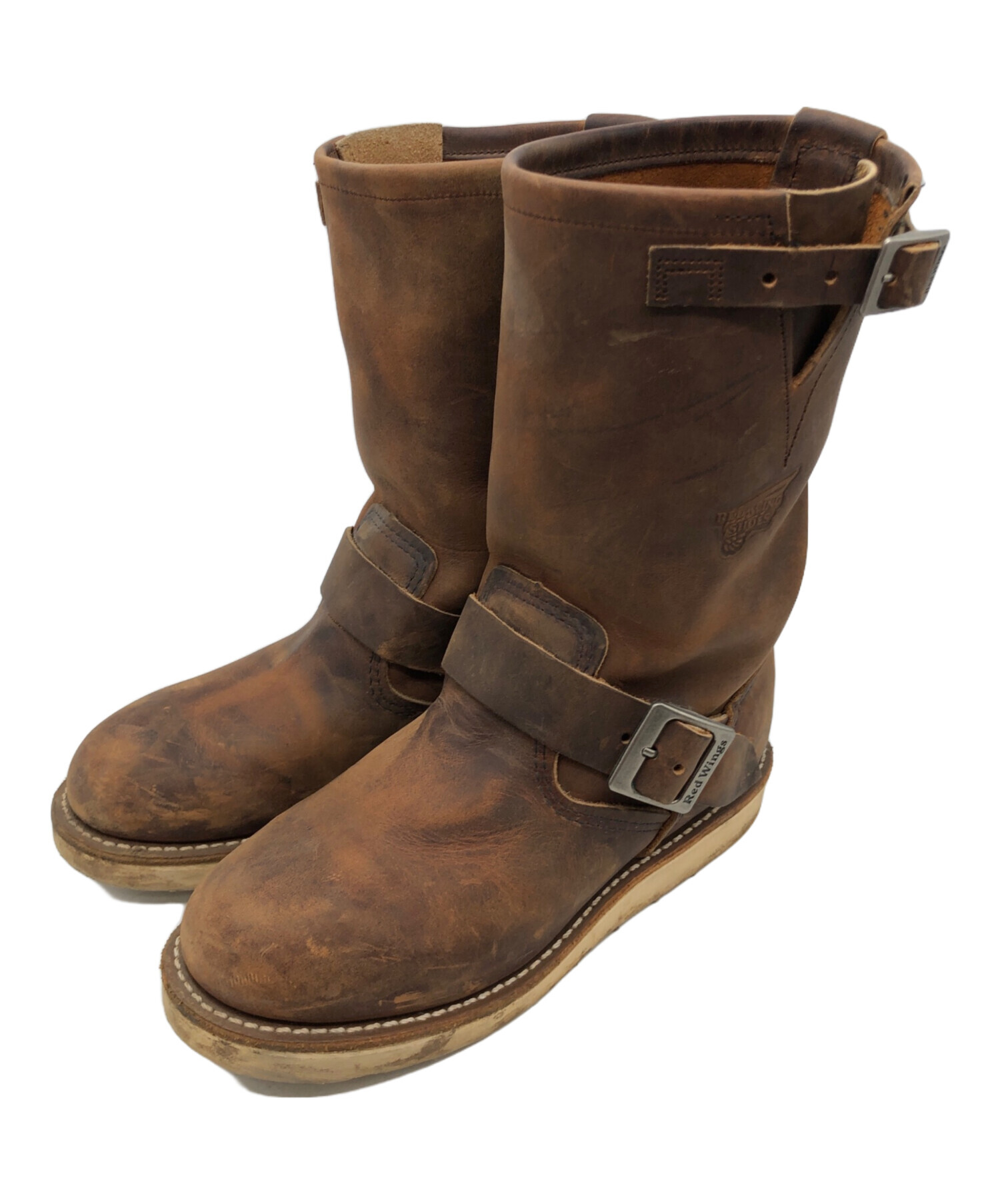Redwing ブラウン レザー エンジニアブーツ RED WING(レッドウィング) / エンジニアブーツ/US9/ブラウン/レザー