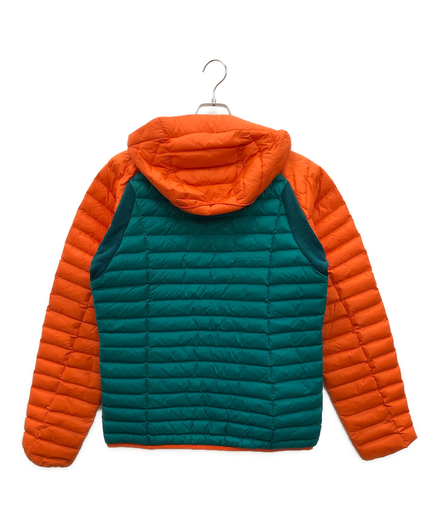 ホグロフス エッセンス ダウン フード Lサイズ グレー×オレンジ 中古・古着通販】HAGLOFS (ホグロフス) エッセンス ミミック フード