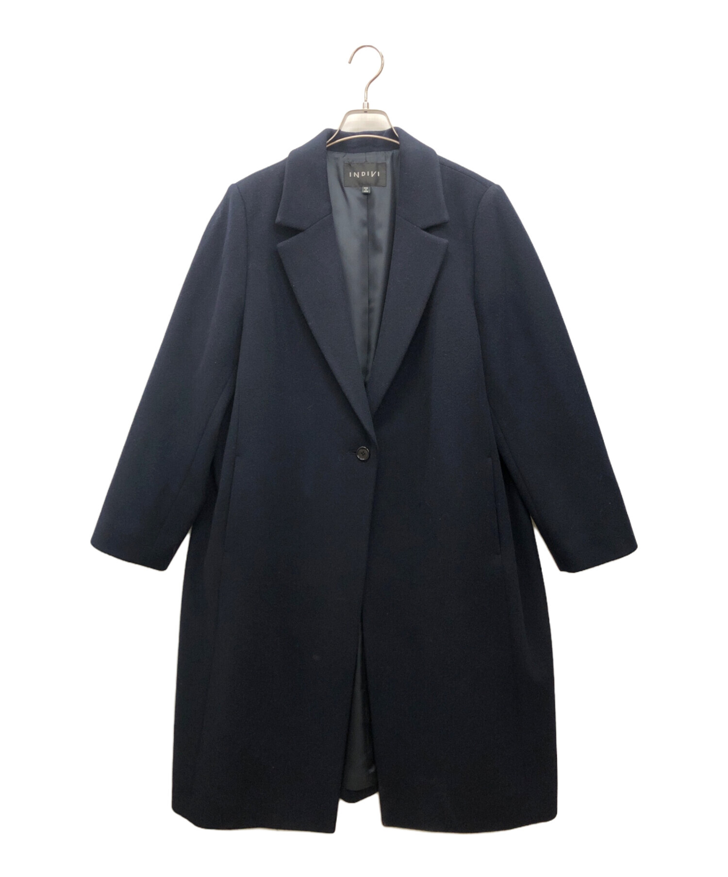 新品タグ付 インディヴィ ヴァイ　アルパカ チェスターコート 05 （5号） 中古・古着通販】INDIVI (インディヴィ) 名品チェスターコート