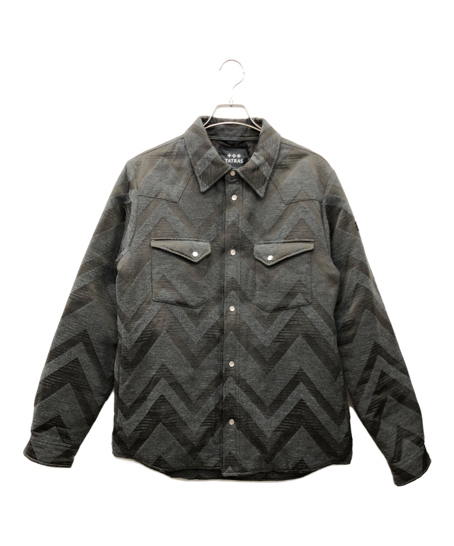 中古・古着通販】TATRAS (タトラス) ダウンシャツジャケット グレー 