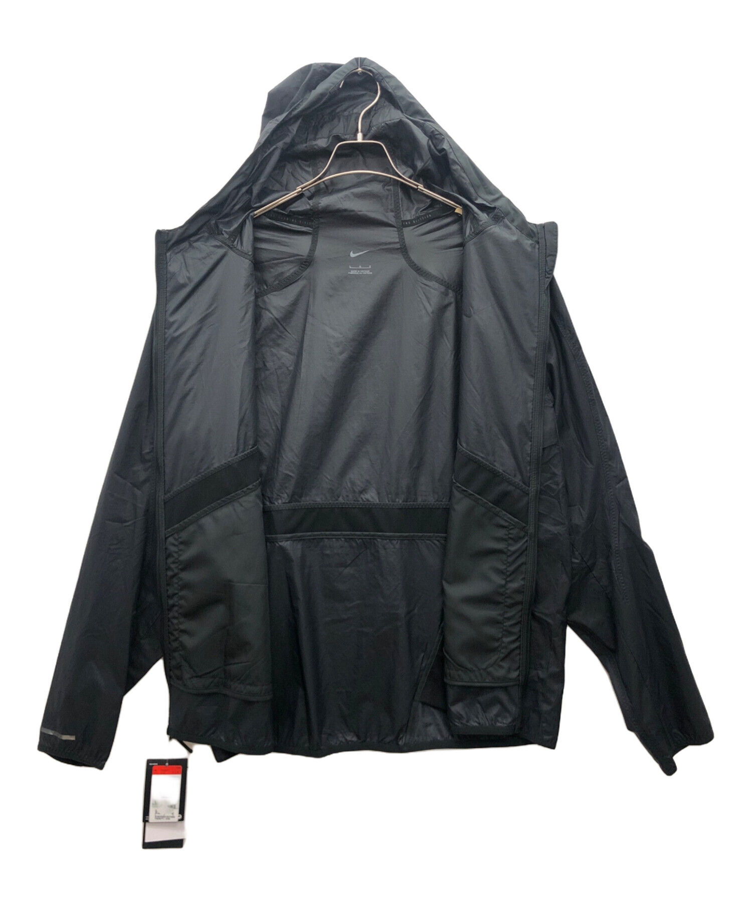 中古・古着通販】NIKE (ナイキ) ナイロンジャケット ブラック サイズ:L 