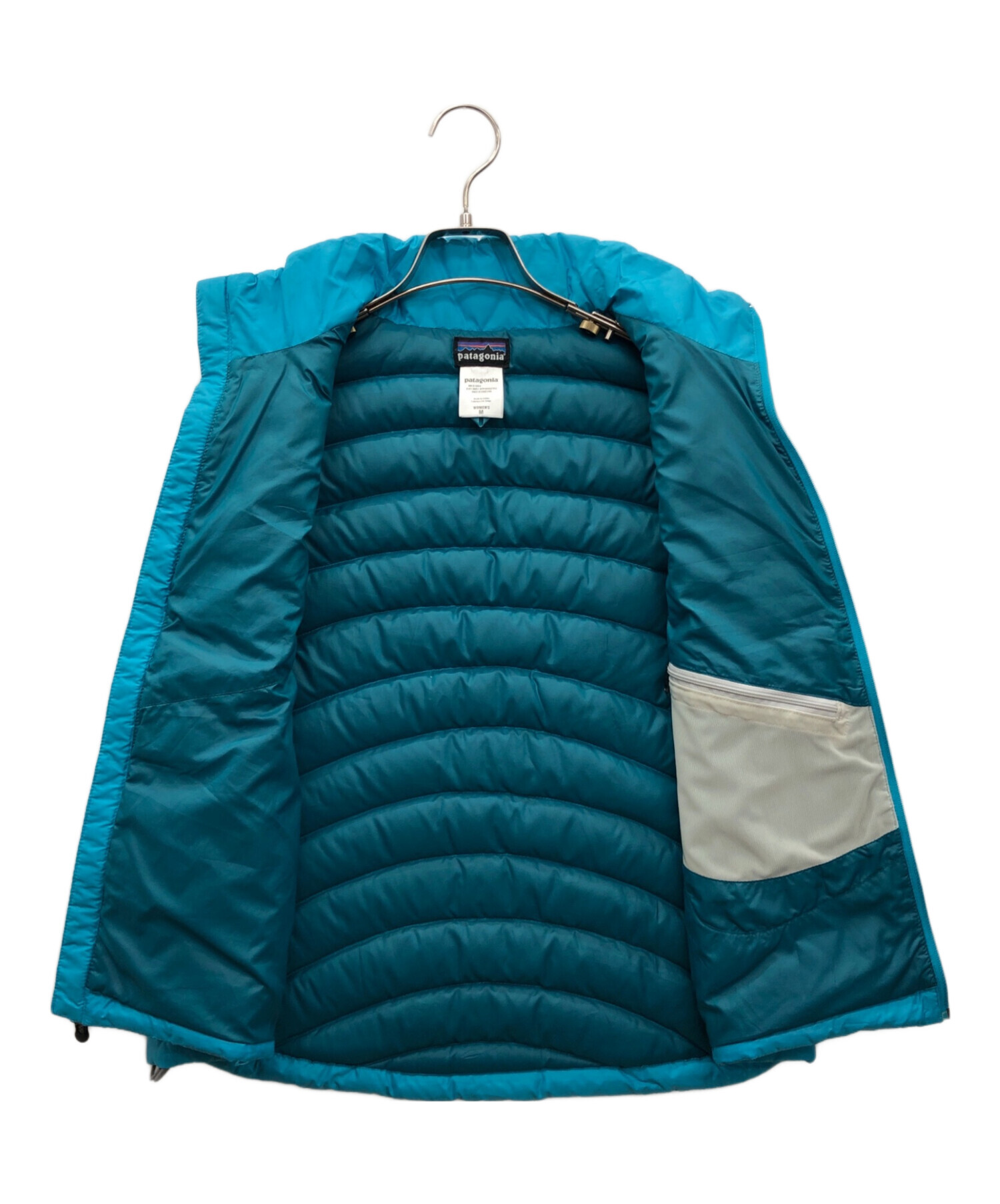 中古・古着通販】Patagonia (パタゴニア) ダウンベスト スカイブルー 