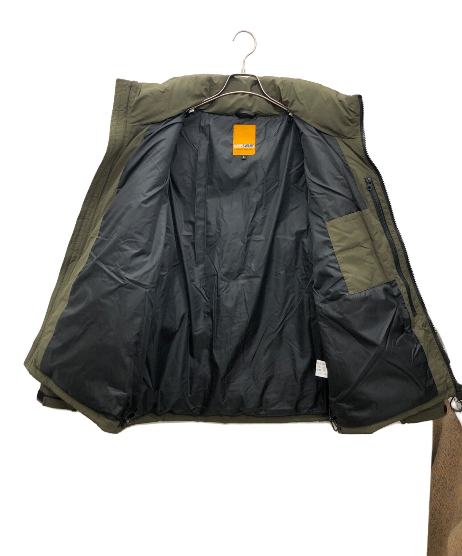 中古・古着通販】GRIP SWANY (グリップスワニー) PUFF JACKET カーキ 