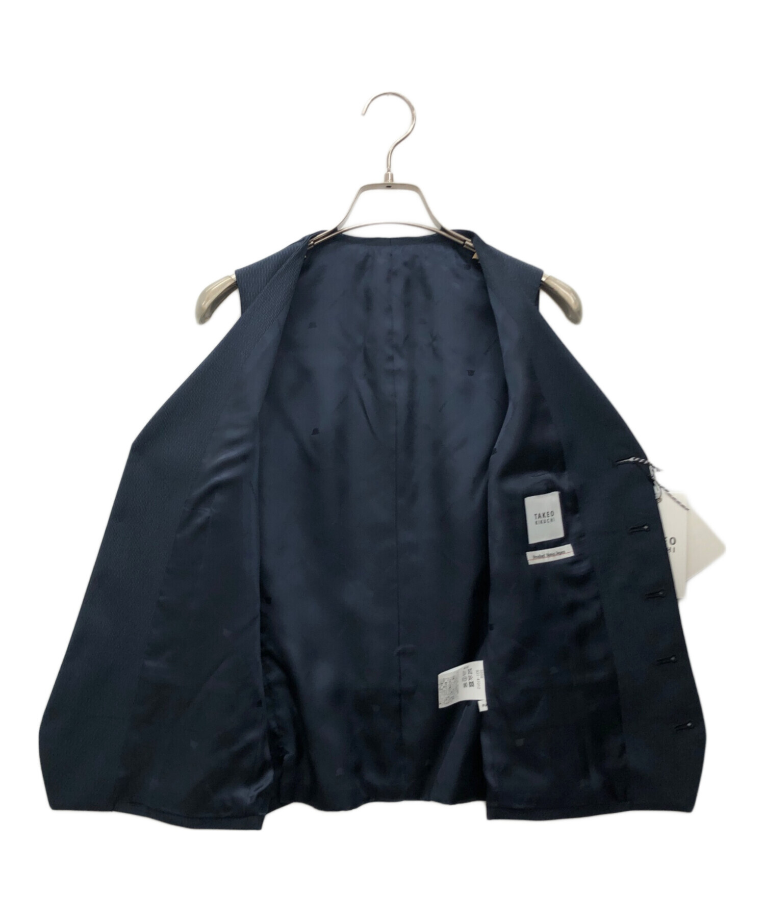 中古・古着通販】TAKEO KIKUCHI (タケオキクチ) ベスト ネイビー 