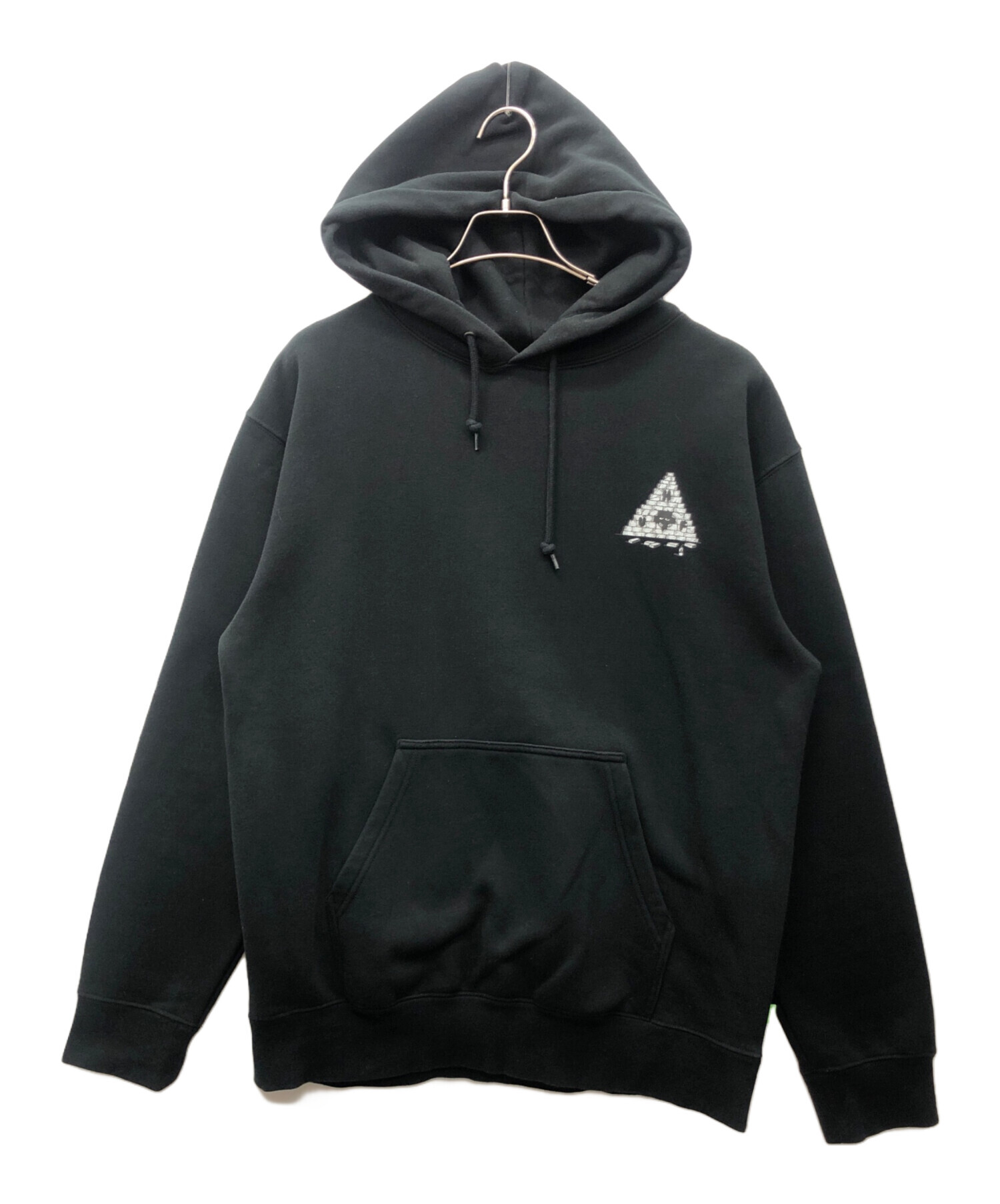 中古・古着通販】HUF (ハフ) プルオーバーパーカー ブラック サイズ:M 