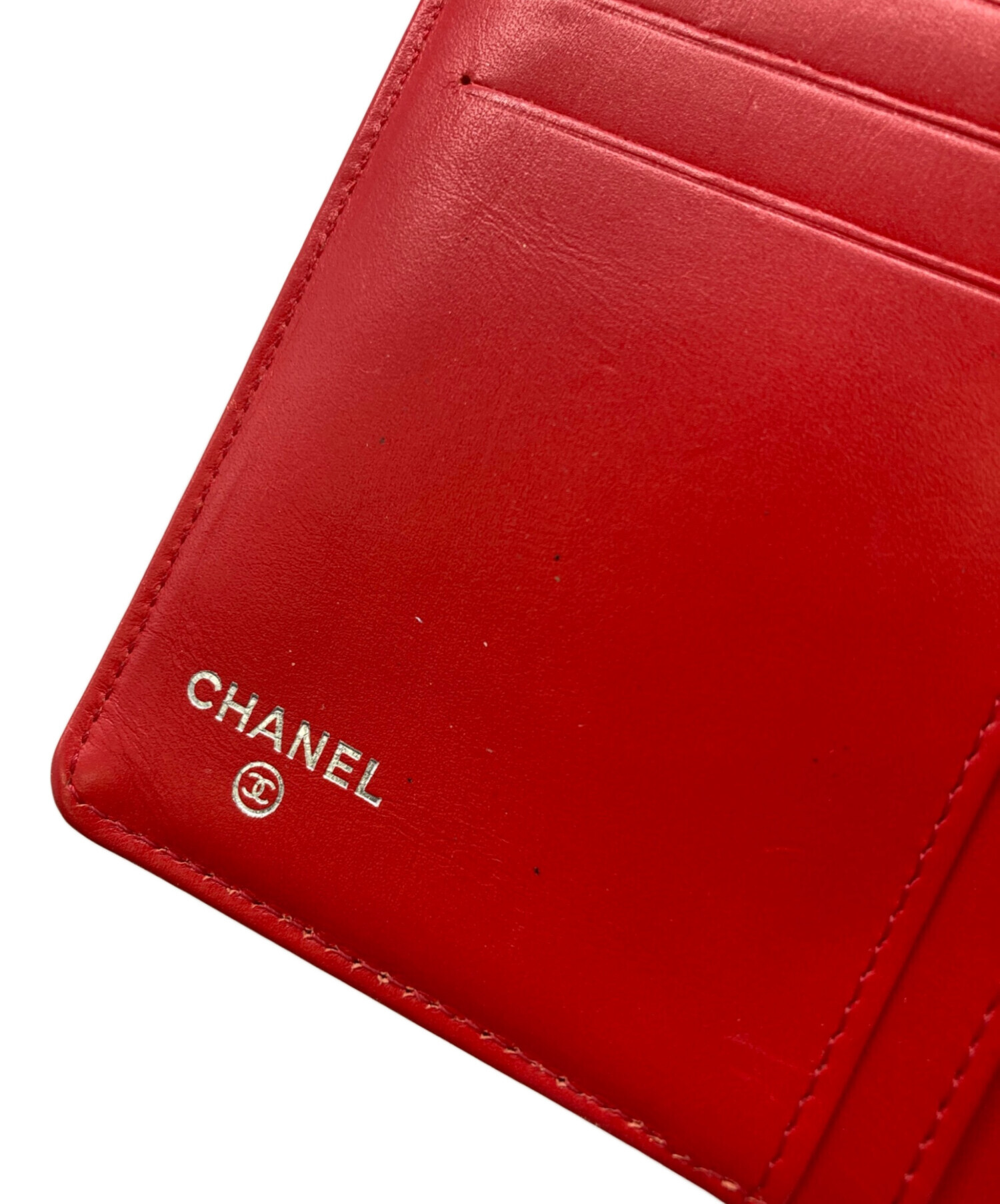 中古・古着通販】CHANEL (シャネル) 長財布 レッド｜ブランド・古着