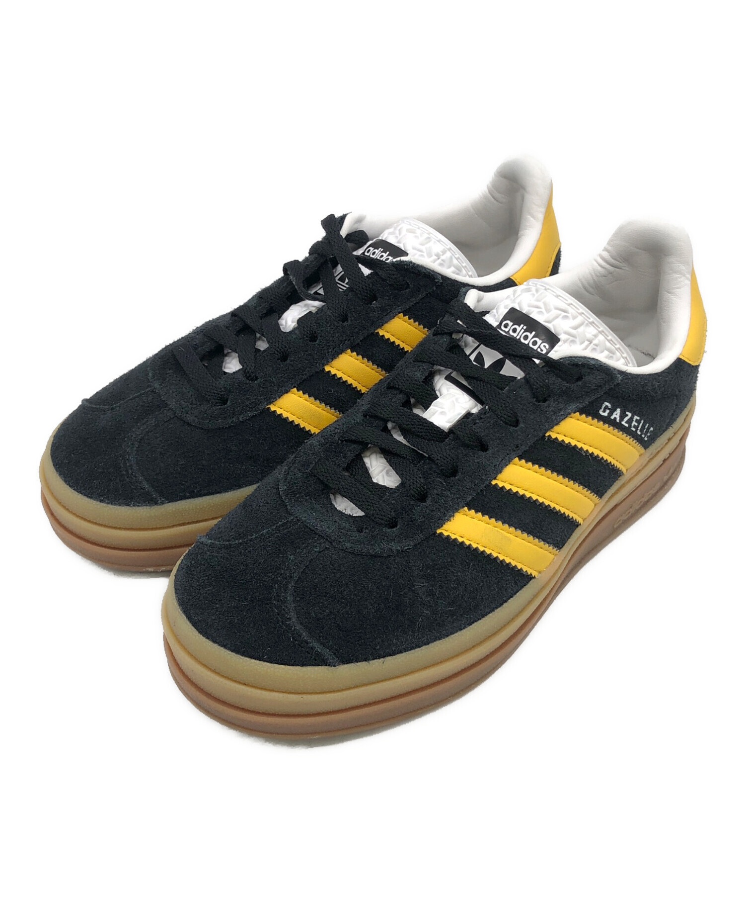 中古・古着通販】adidas (アディダス) GAZELLE BOLD ブラック×イエロー 