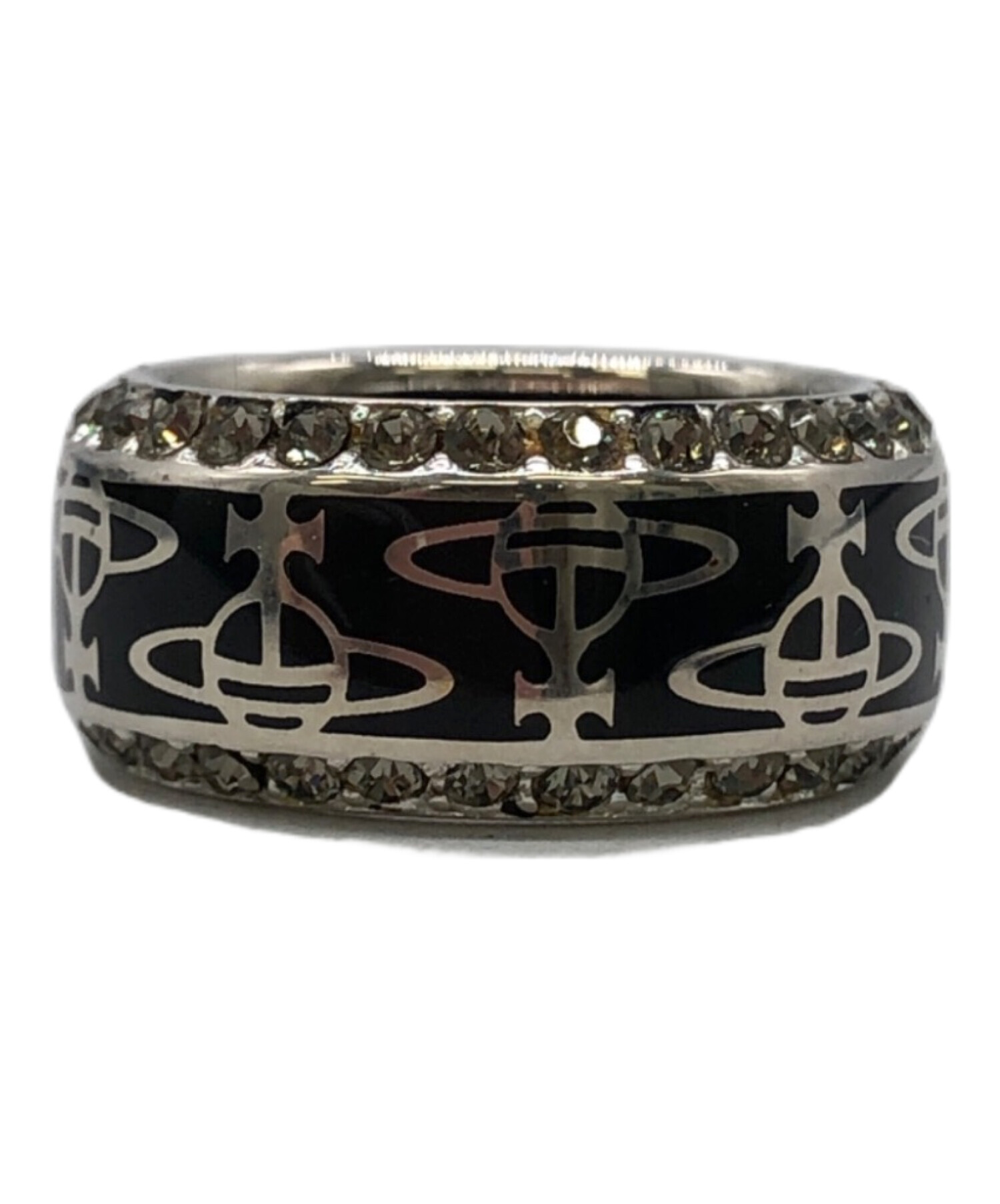 最終値下げVivienne Westwood ブラックリング 廃盤品 激レア 中古・古着通販】Vivienne Westwood (ヴィヴィアンウエストウッド
