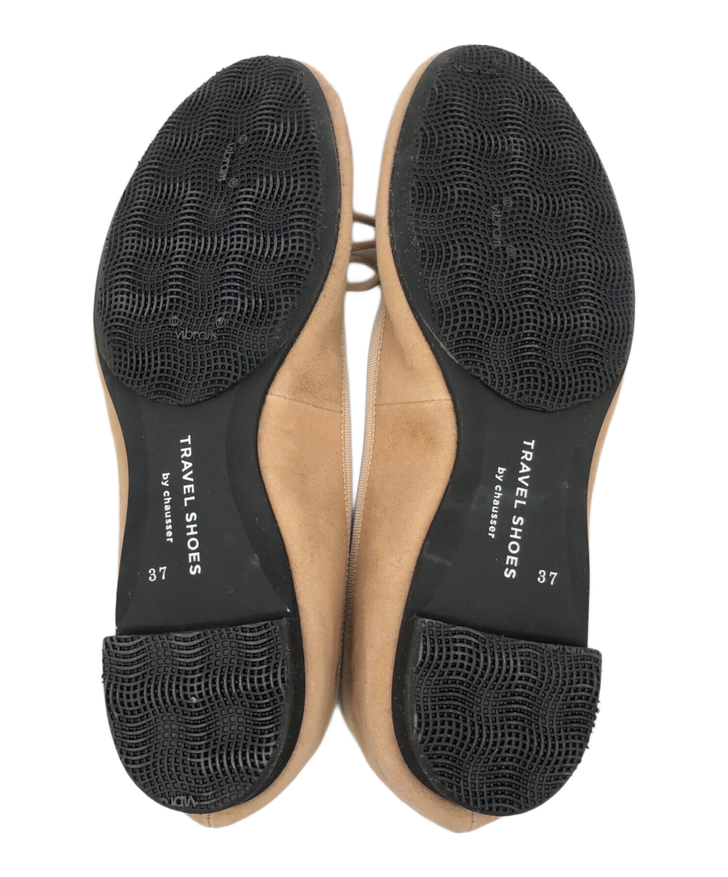 中古・古着通販】chausser (ショセ) フラットパンプス ベージュ サイズ 