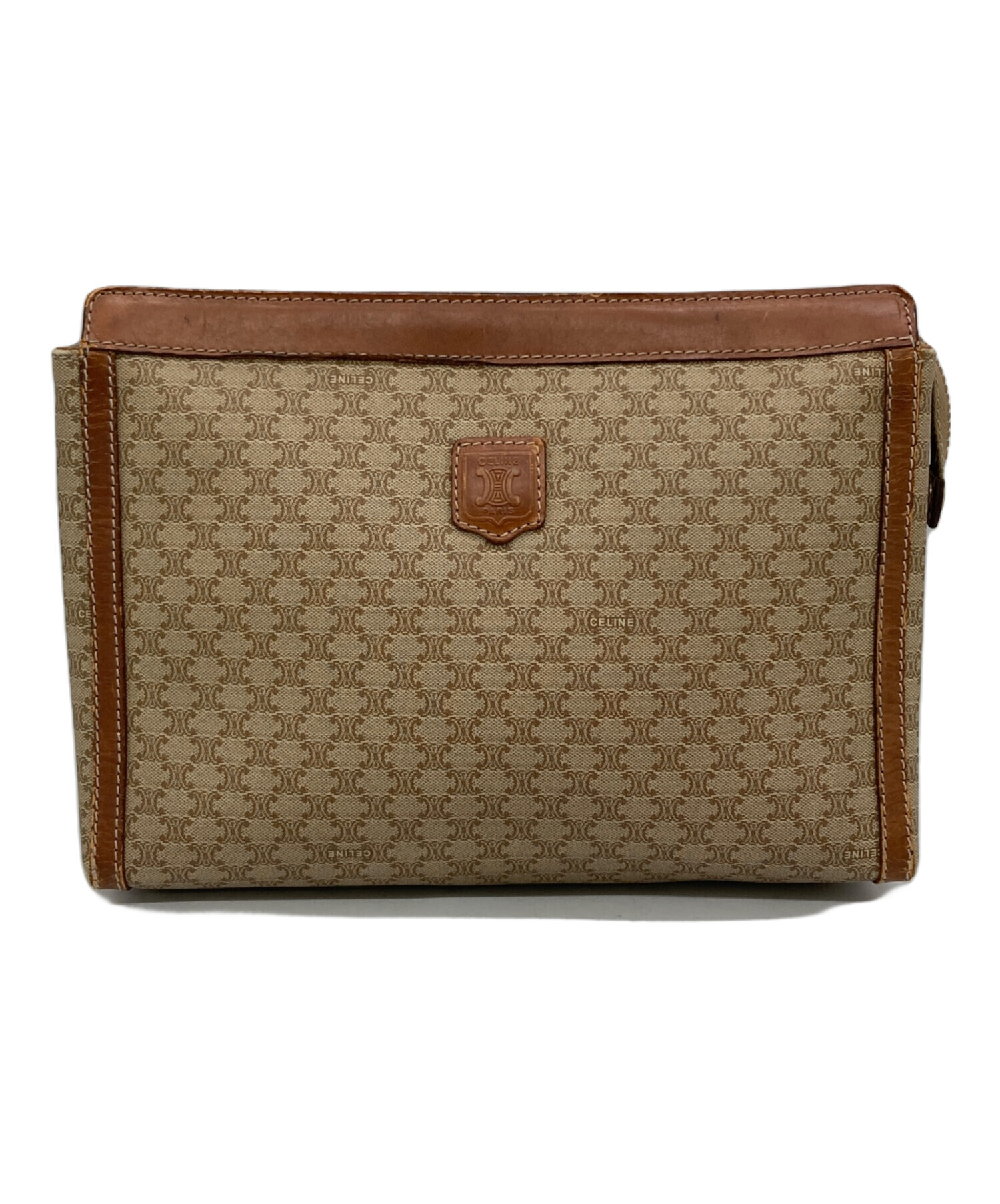 中古・古着通販】CELINE (セリーヌ) クラッチバッグ ベージュ