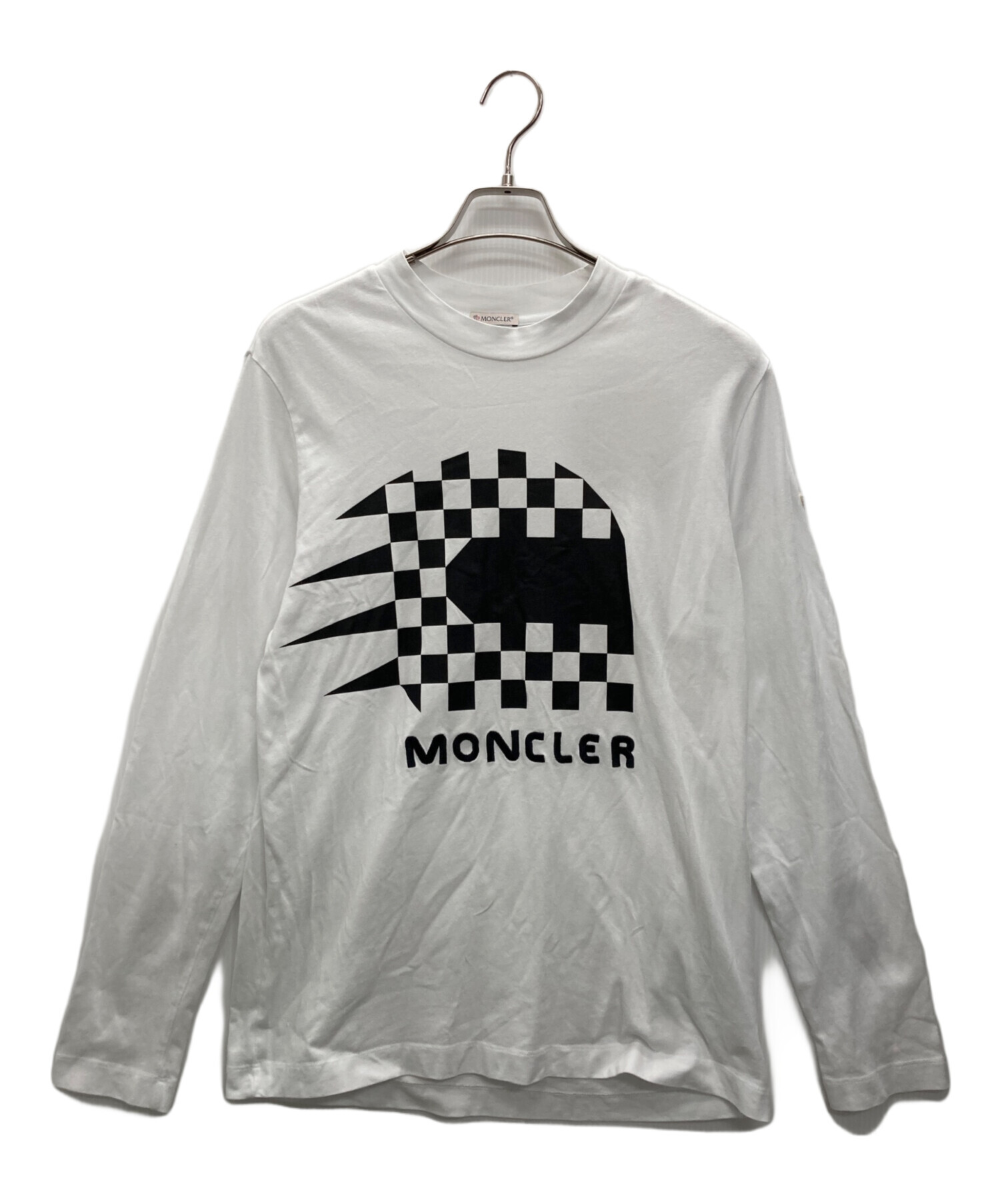 中古・古着通販】MONCLER (モンクレール) LS TSHIRT ホワイト サイズ:S 