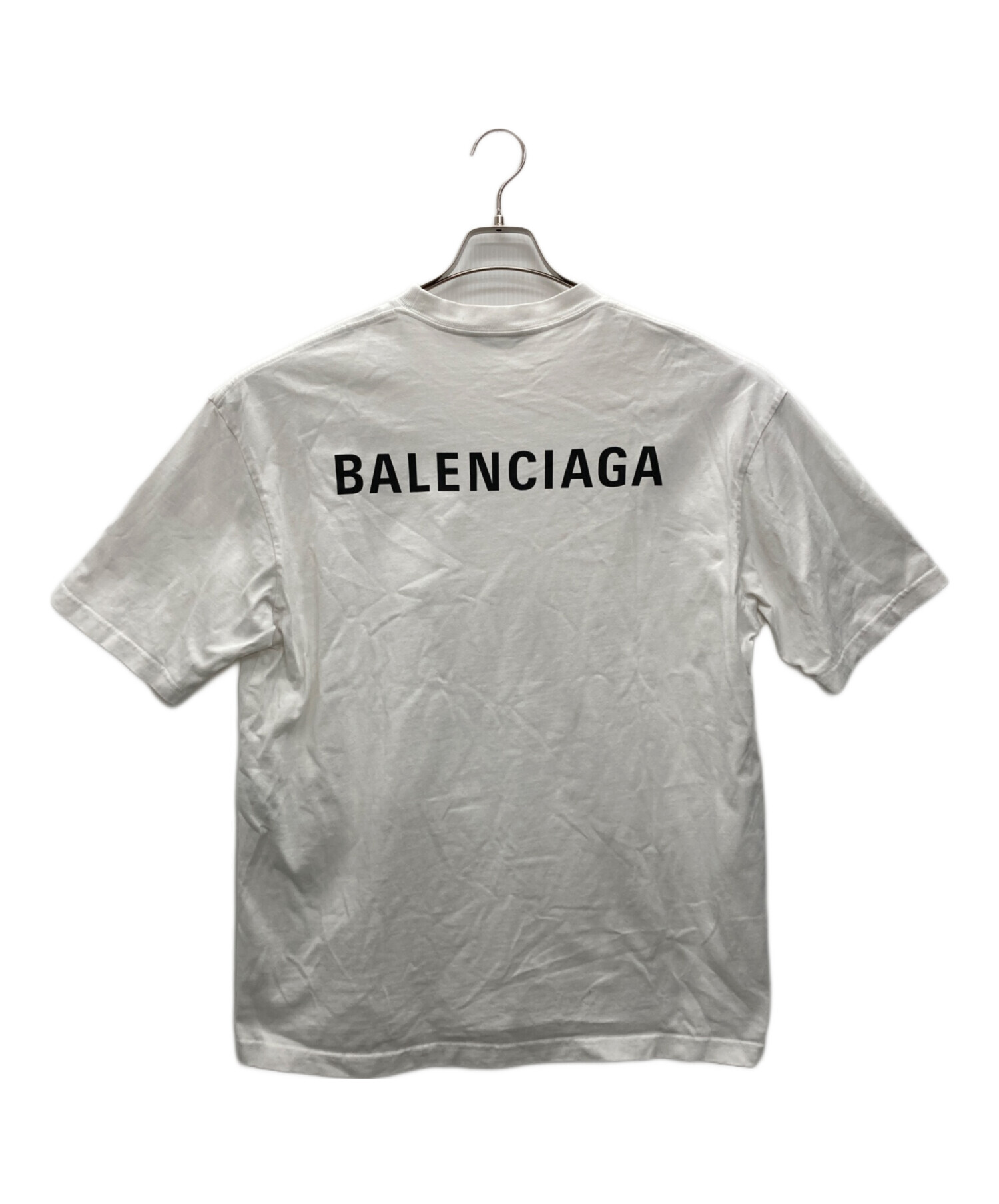 100%正規品【バレンシアガ】ロゴ Tシャツ 白 xs BALENCIAGA（バレンシアガ） BBロゴ Tシャツ ホワイト 国内正規品