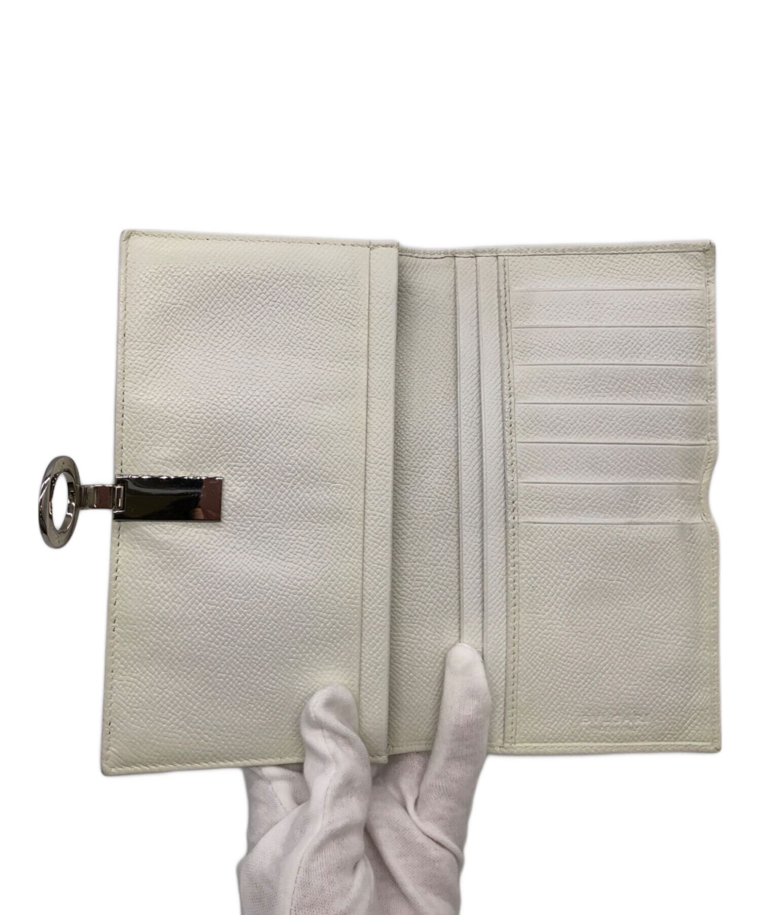 中古・古着通販】BVLGARI (ブルガリ) 長財布 ホワイト｜ブランド・古着