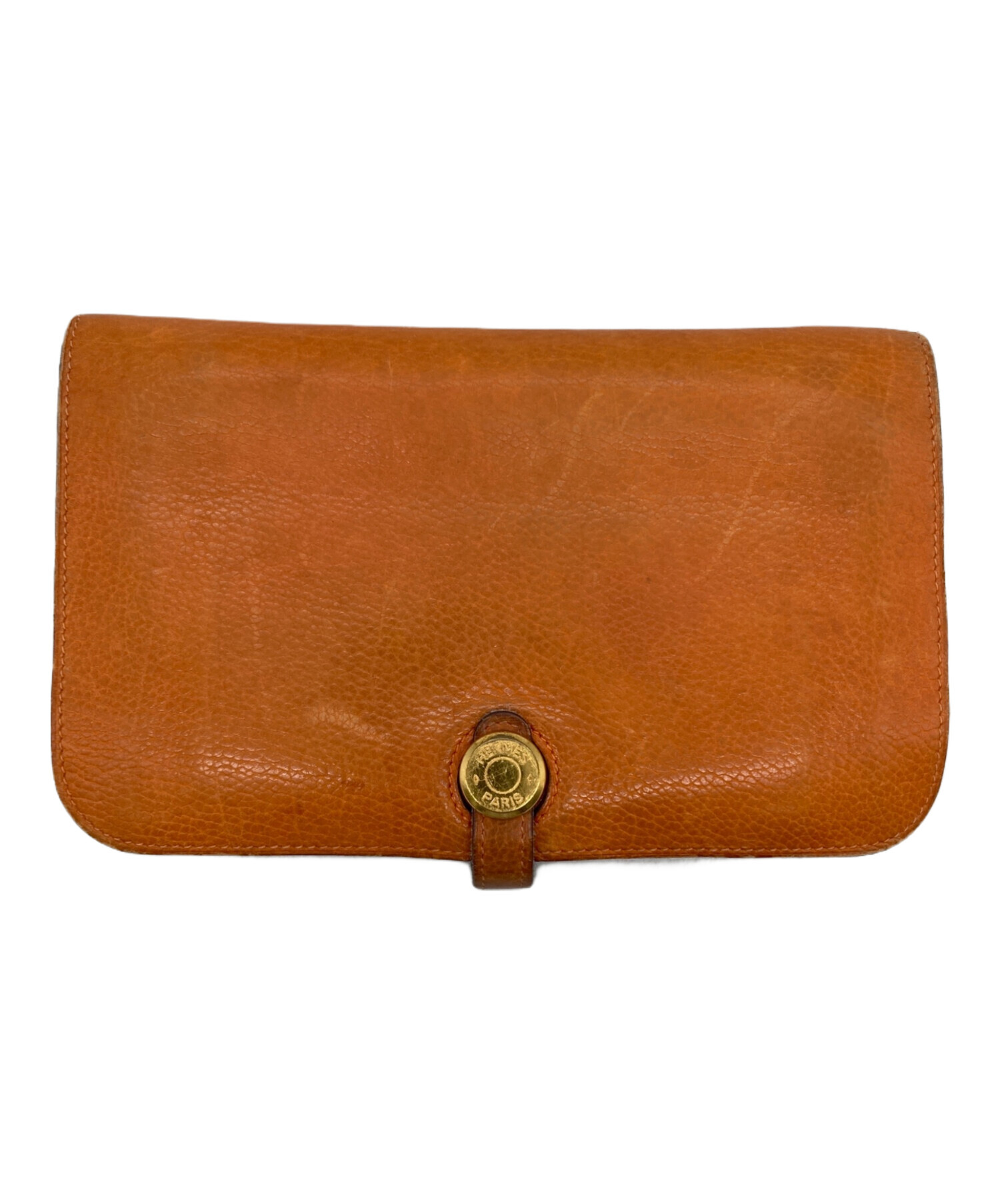 中古・古着通販】HERMES (エルメス) 長財布 オレンジ｜ブランド・古着 