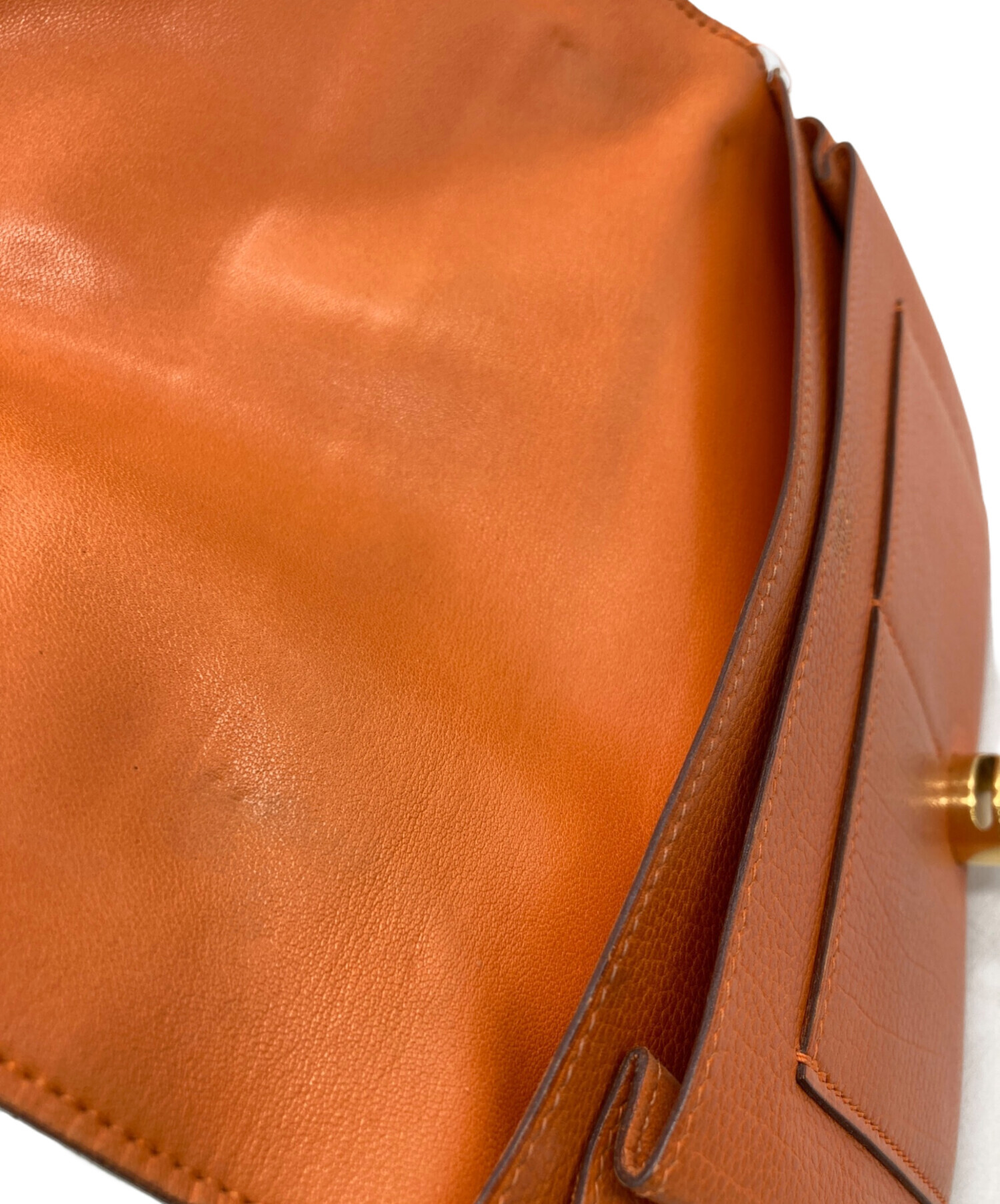中古・古着通販】HERMES (エルメス) 長財布 オレンジ｜ブランド・古着