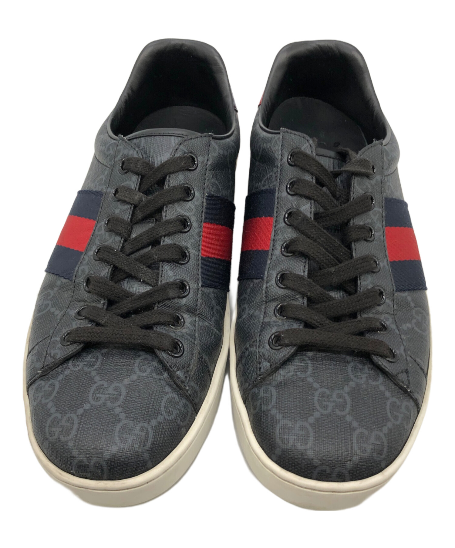 中古・古着通販】GUCCI (グッチ) スニーカー ブラック サイズ:7 1/2 