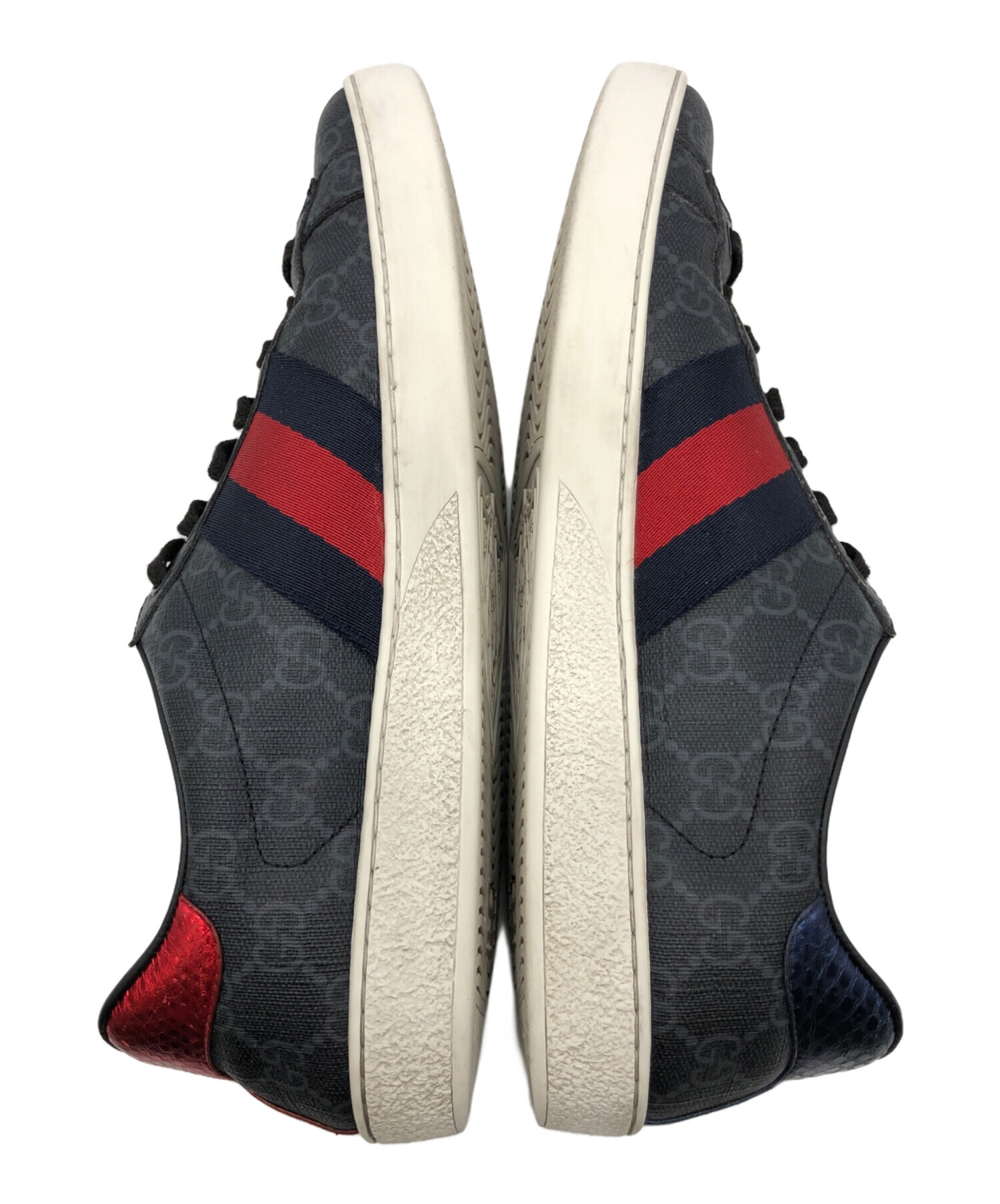中古・古着通販】GUCCI (グッチ) スニーカー ブラック サイズ:7 1/2 