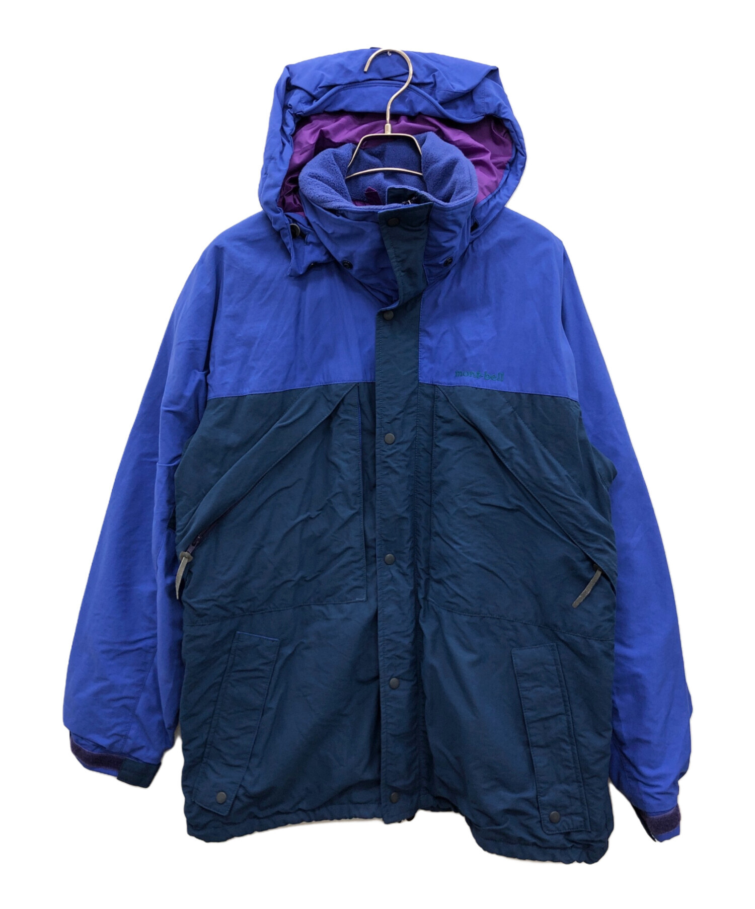 中古・古着通販】mont-bell (モンベル) ドロワットパーカ ブルー 中古・古着通販】mont-bell (モンベル) ドロワットパーカ ブルー