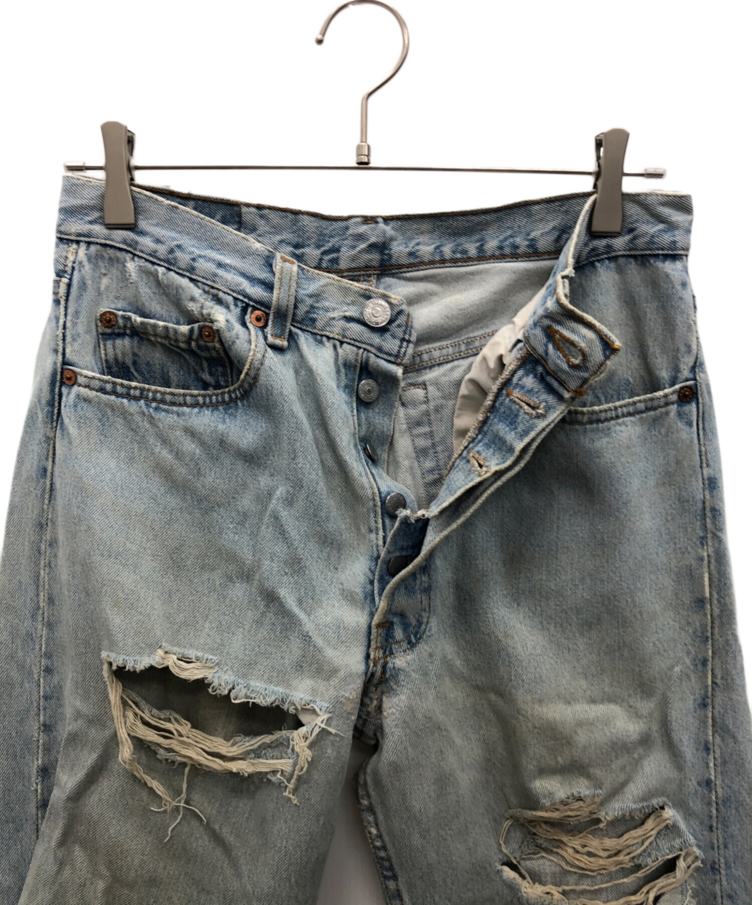 中古・古着通販】LEVI'S (リーバイス) ダメージ加工デニムパンツ