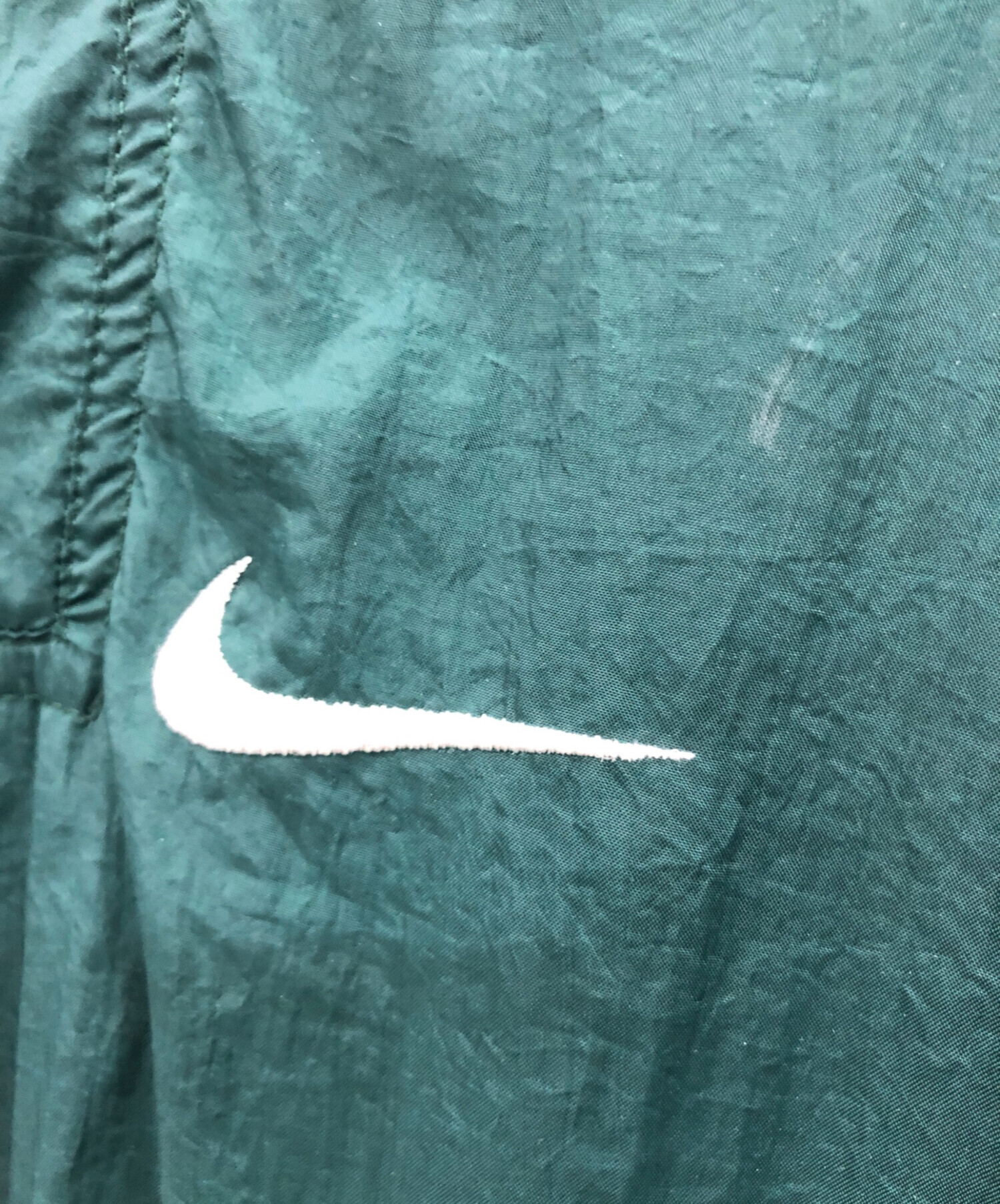 中古・古着通販】NIKE (ナイキ) ナイロンジャケット グリーン サイズ