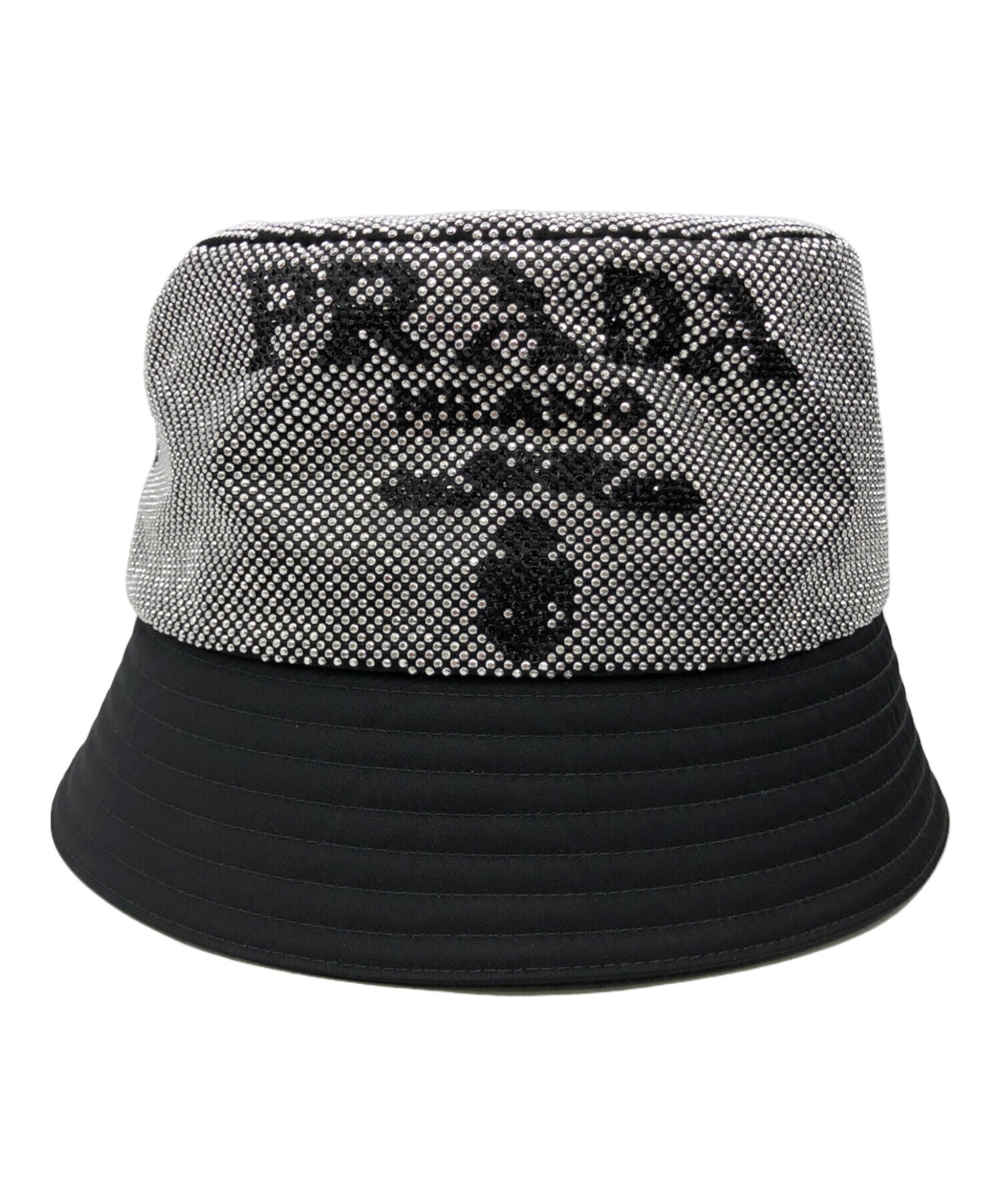 中古・古着通販】PRADA (プラダ) 帽子 シルバー×ブラック｜ブランド