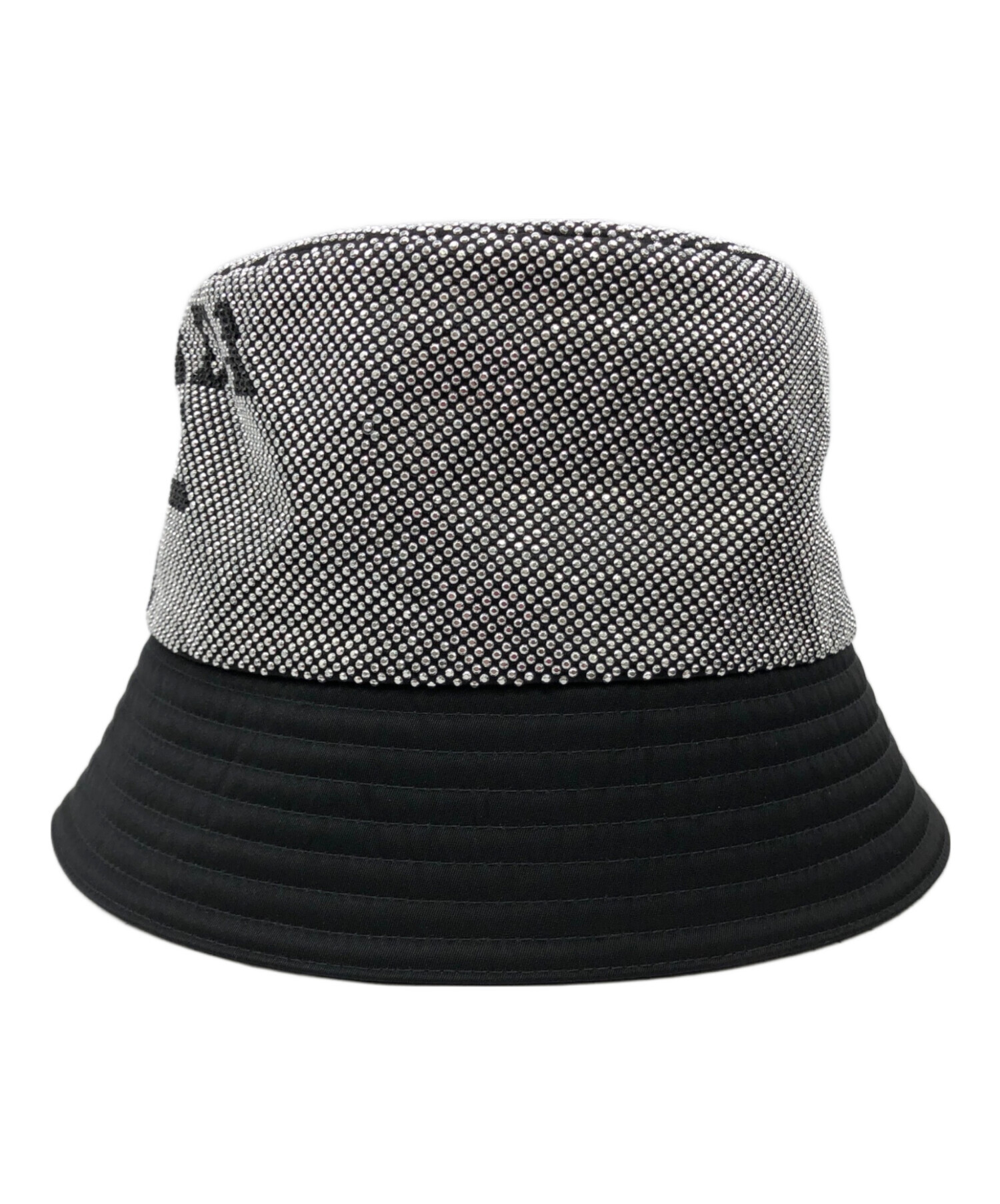 PRADA プラダ 帽子（その他） レディース 【古着】【中古】 中古・古着通販】PRADA (プラダ) 帽子 シルバー×ブラック｜ブランド