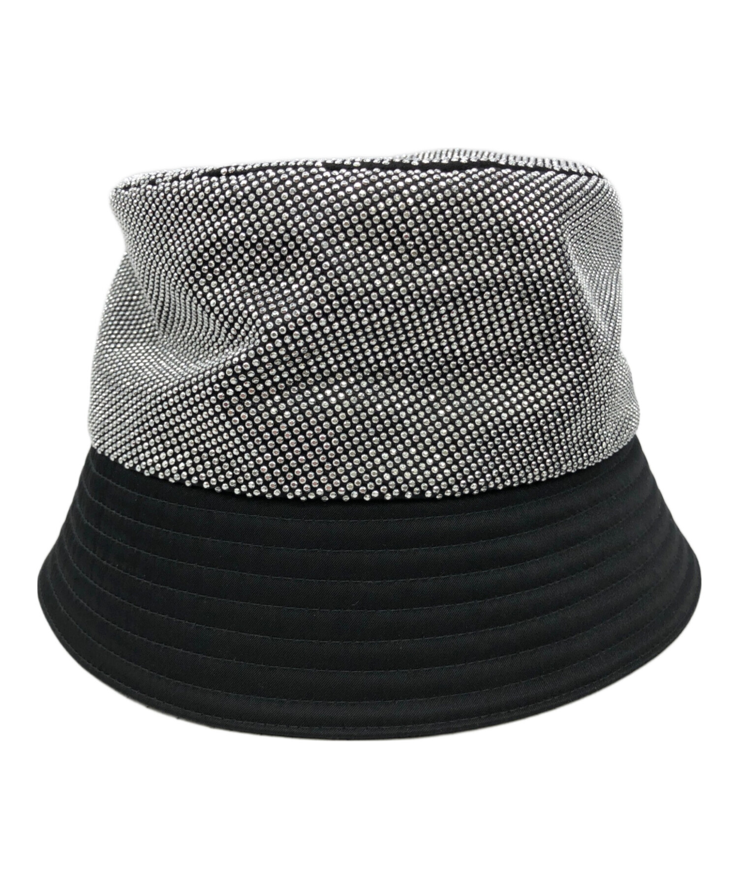 中古・古着通販】PRADA (プラダ) 帽子 シルバー×ブラック｜ブランド