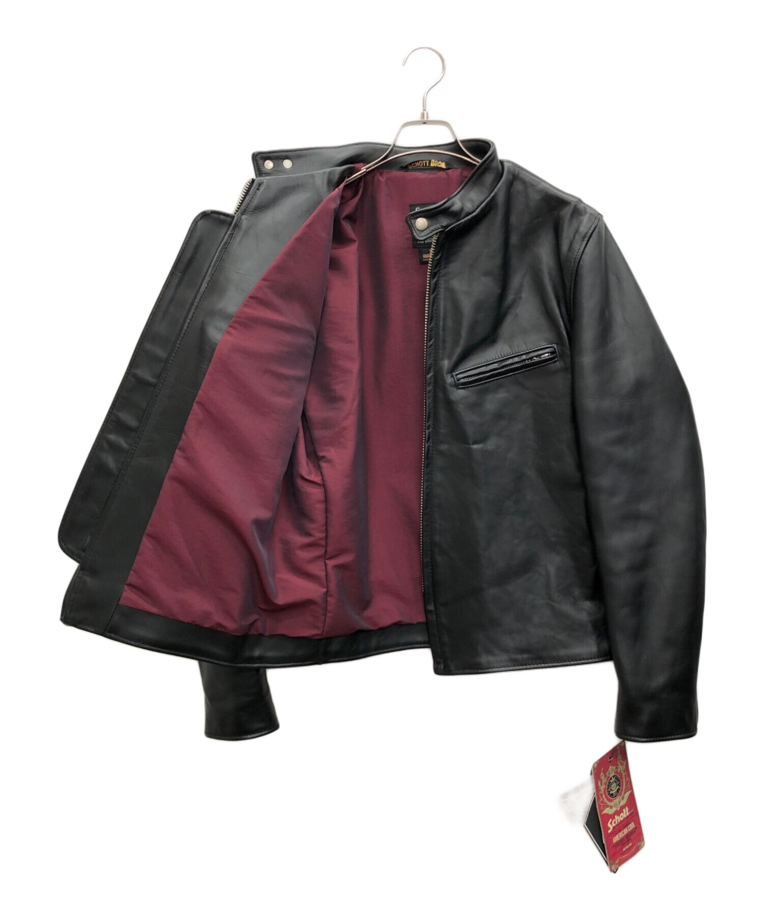 中古・古着通販】Schott (ショット) ライダースジャケット ブラック