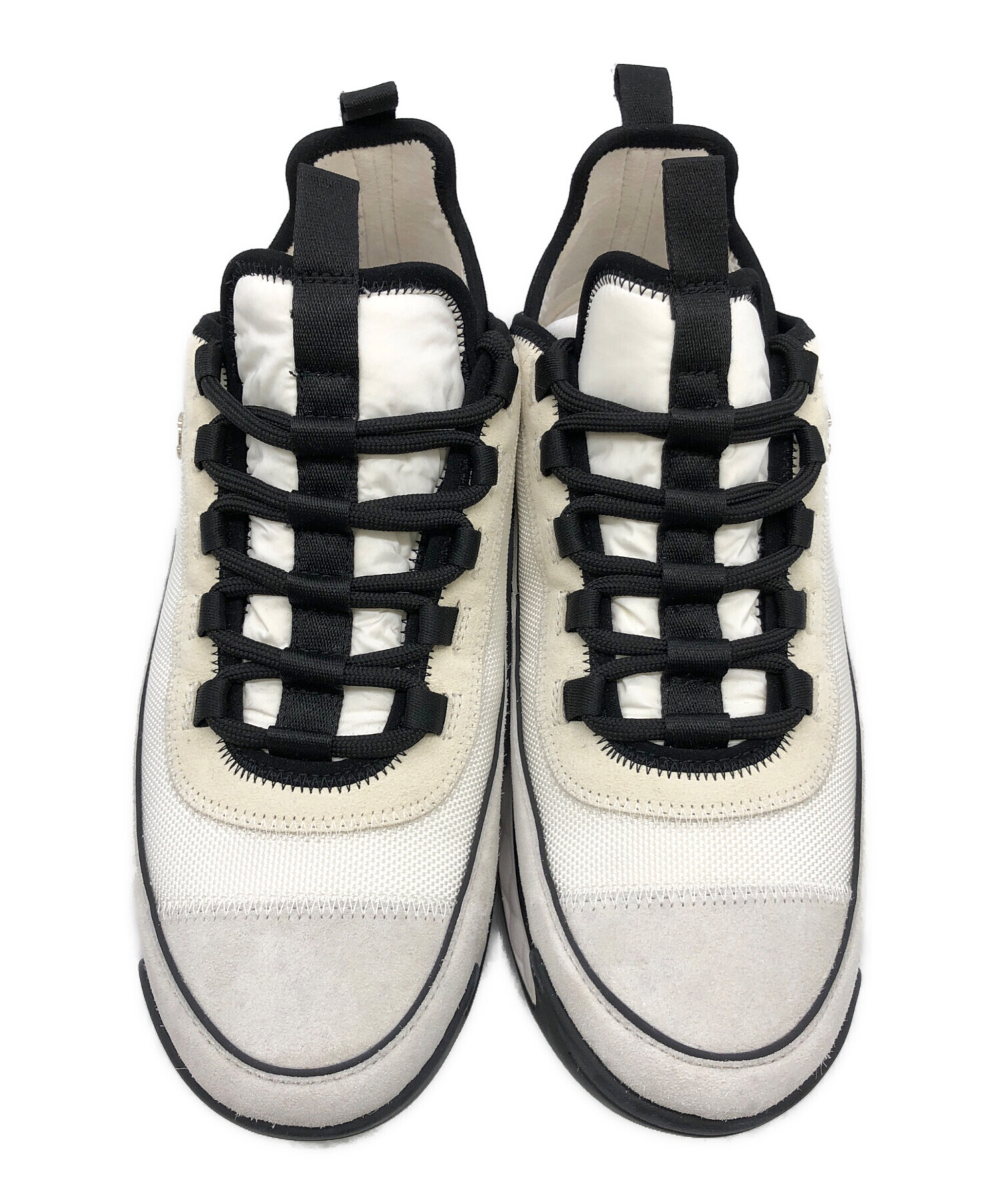 【CHANEL】ヴィンテージスニーカー 　　　　　ブラック/アイボリー 中古・古着通販】CHANEL (シャネル) スニーカー アイボリー×ブラック