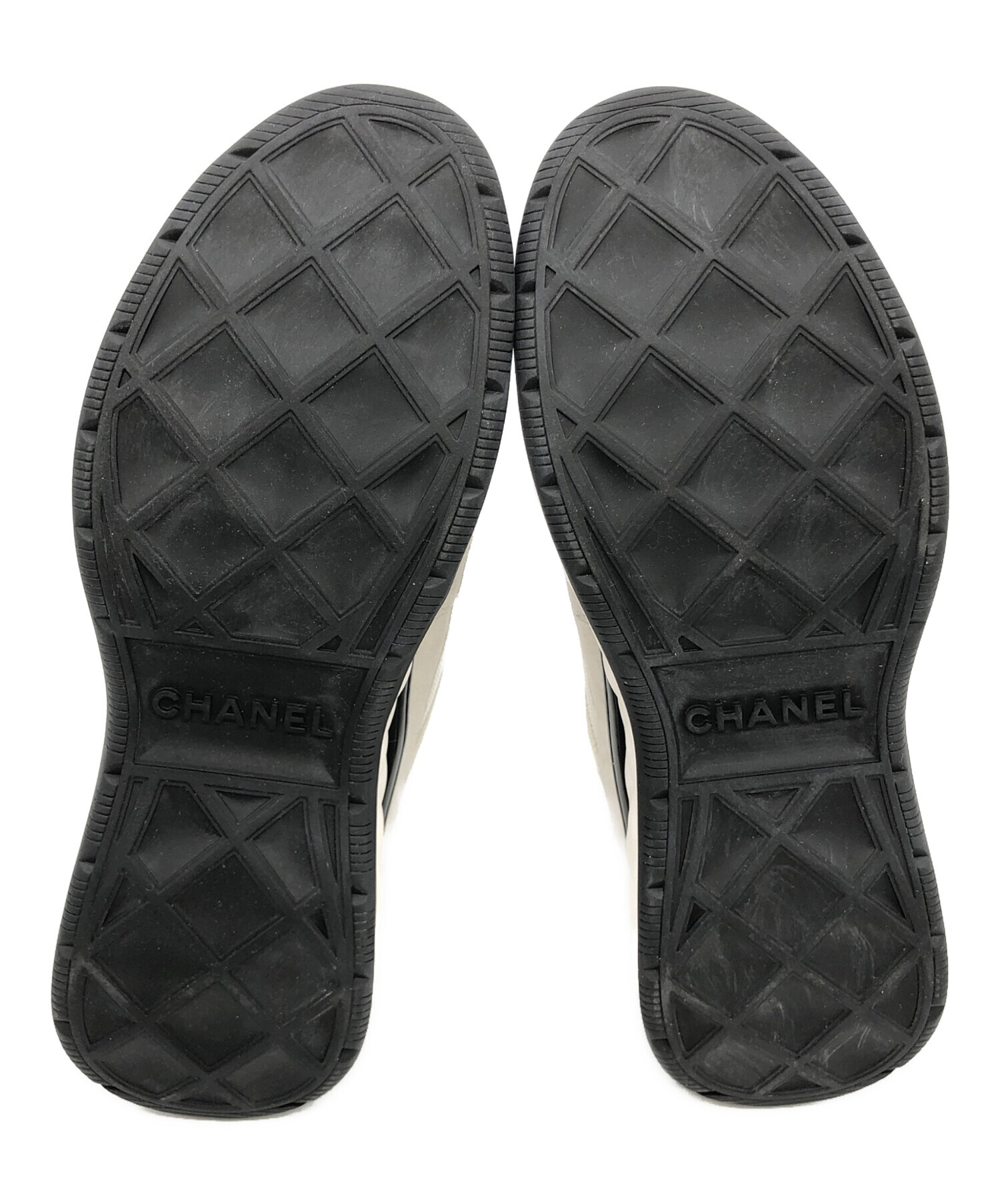 中古・古着通販】CHANEL (シャネル) スニーカー アイボリー×ブラック