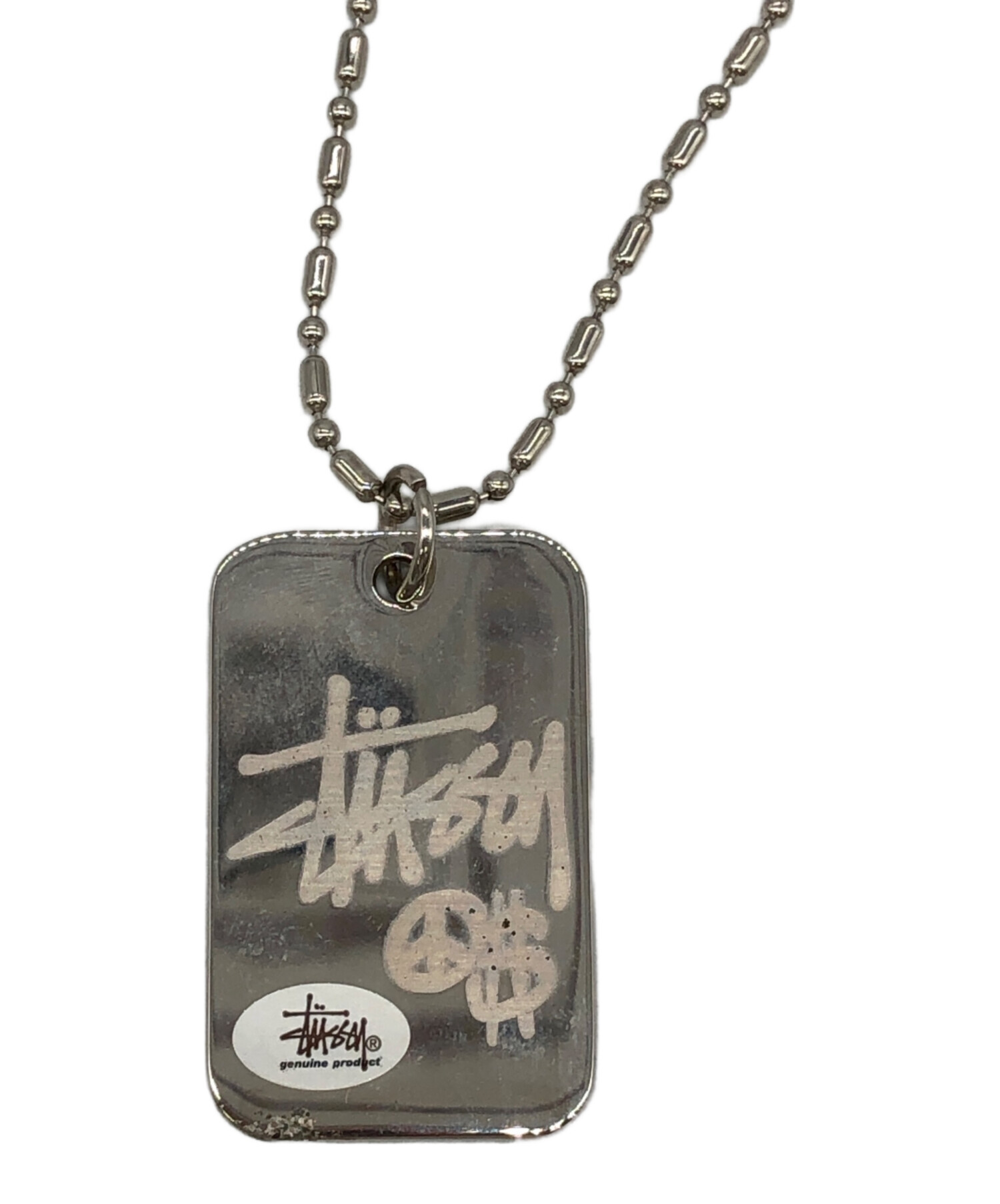 STUSSY ドッグタグネックレス 中古・古着通販】stussy (ステューシー) ドッグタグネックレス
