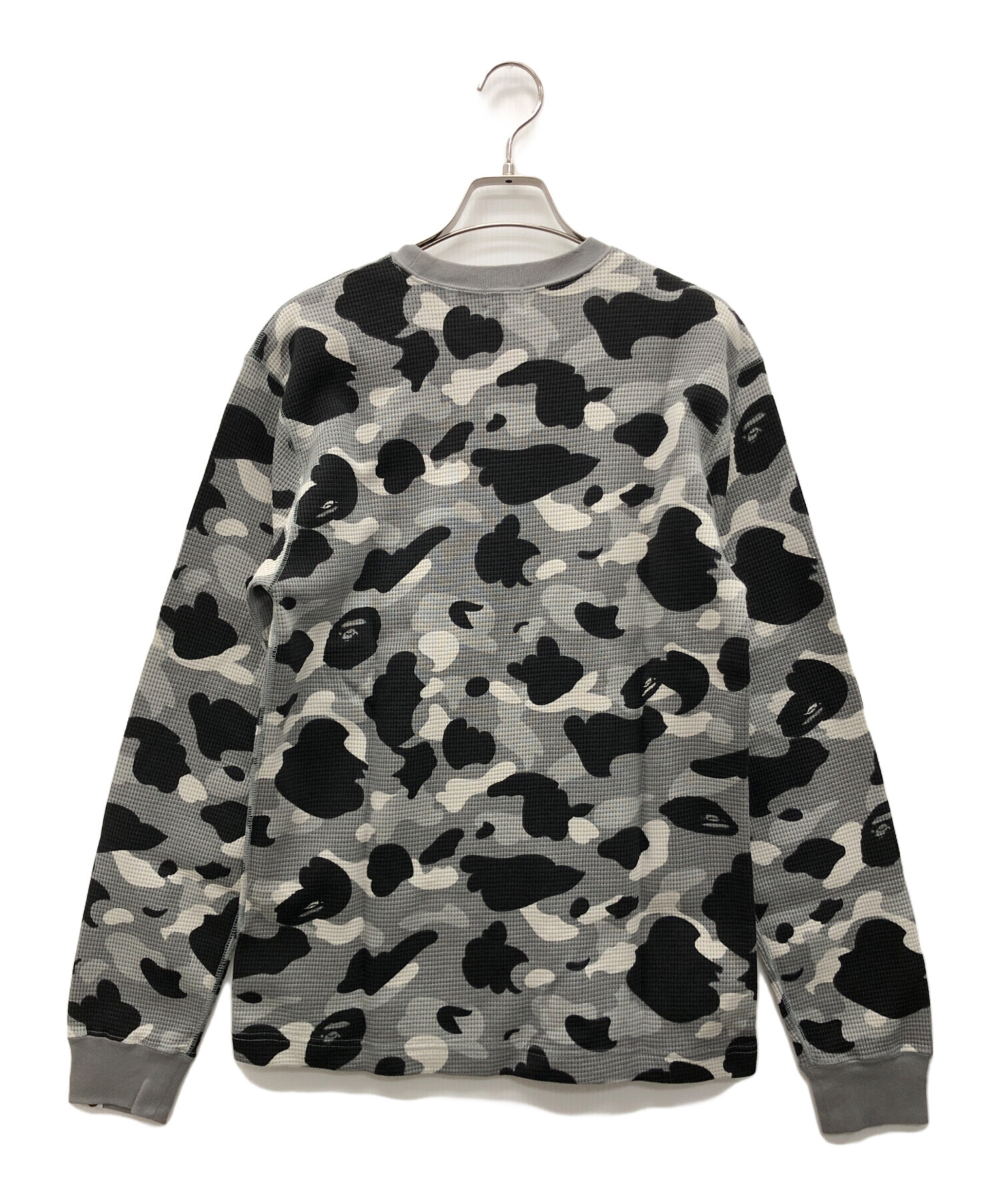 a*a様 BAPE グレー 長袖カットソー Sサイズ 中古・古着通販】A BATHING APE (ア ベイシング エイプ) 長袖サーマル