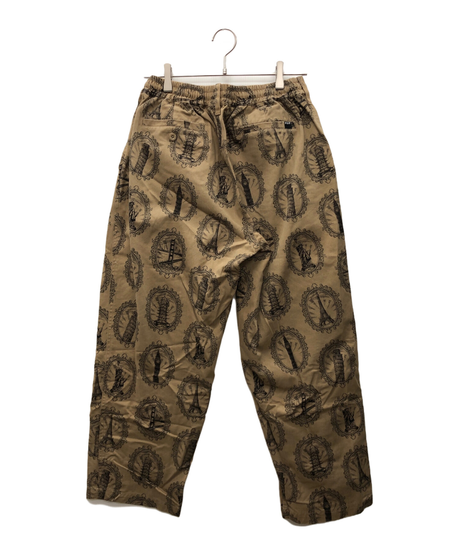 中古・古着通販】HUF (ハフ) イージーパンツ カーキ サイズ:L 