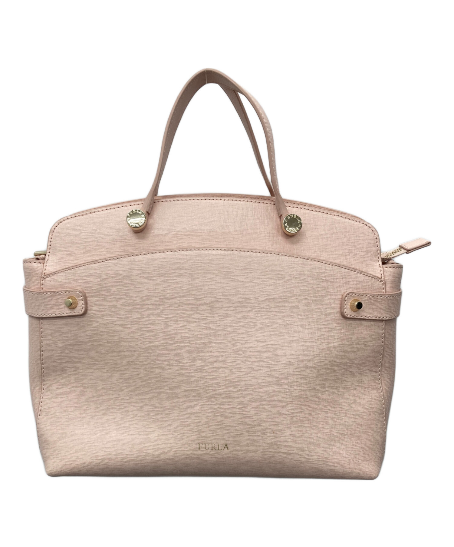 【M】FURLA☆AGATHA　ピンクベージュ 中古・古着通販】FURLA (フルラ) AGATA ピンク｜ブランド・古着通販