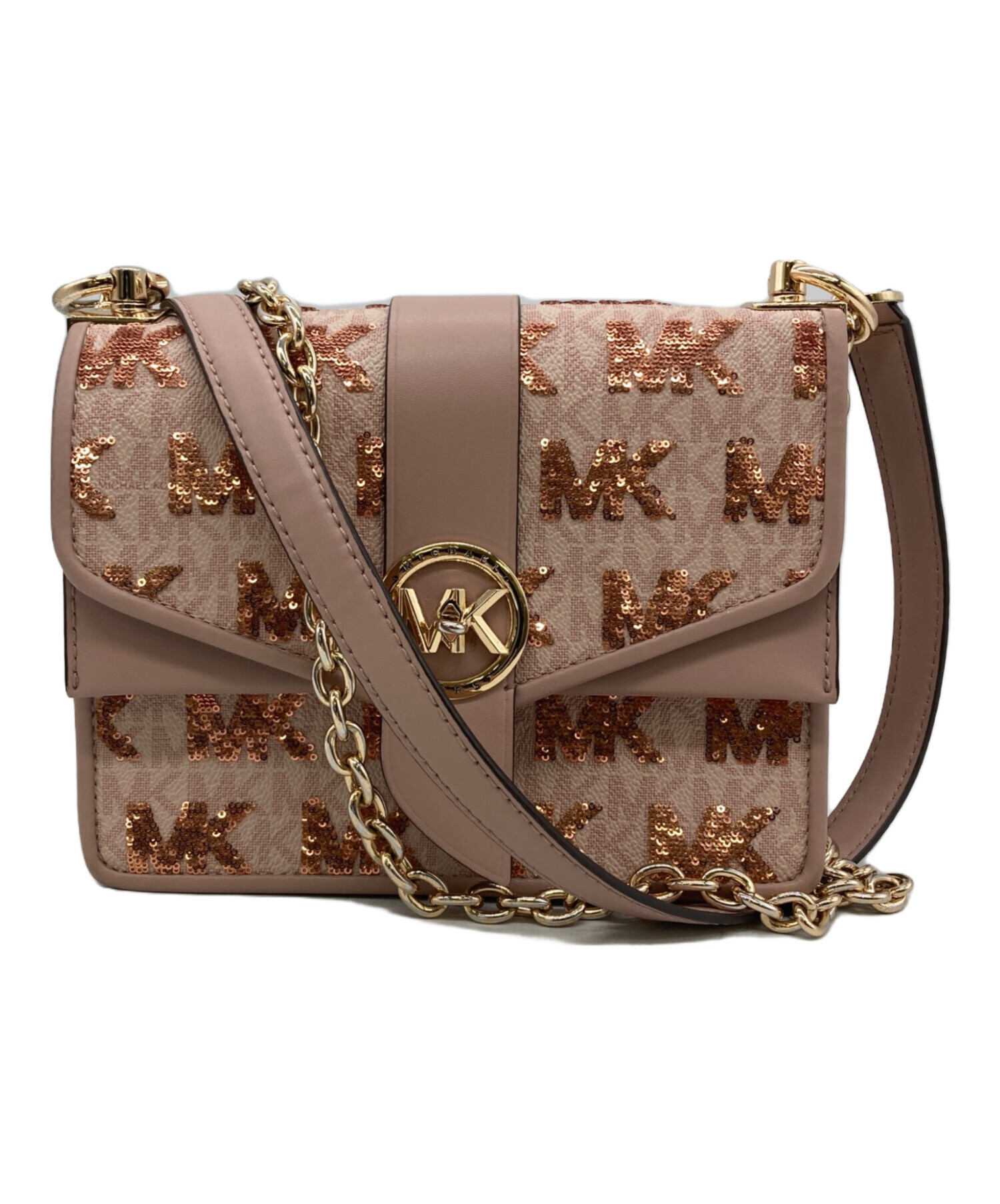 中古・古着通販】MICHAEL KORS (マイケル・コース) チェーンショルダー 
