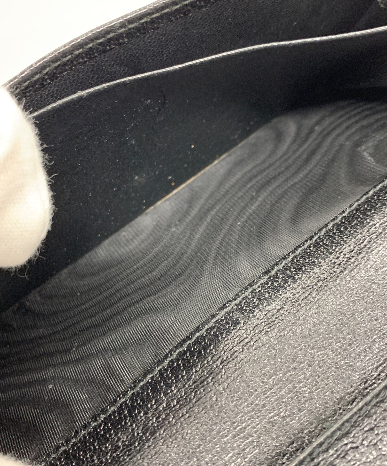 中古・古着通販】GUCCI (グッチ) 長財布 GGキャンバス ブラック サイズ