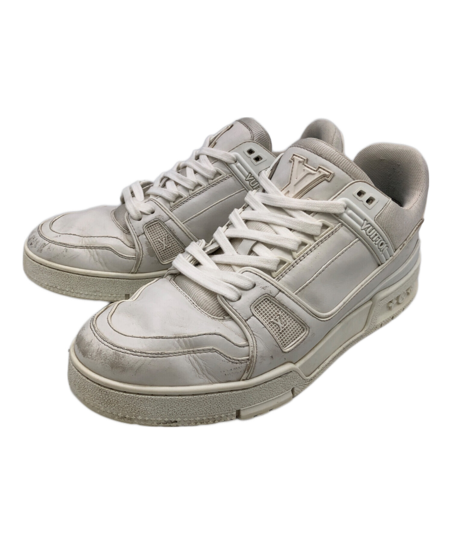 未使用　激レア　ヴィトン LOUIS VUITTON スニーカー 激レア LOUIS VUITTON ヴィトン スニーカー ネオン ピンク - メルカリ