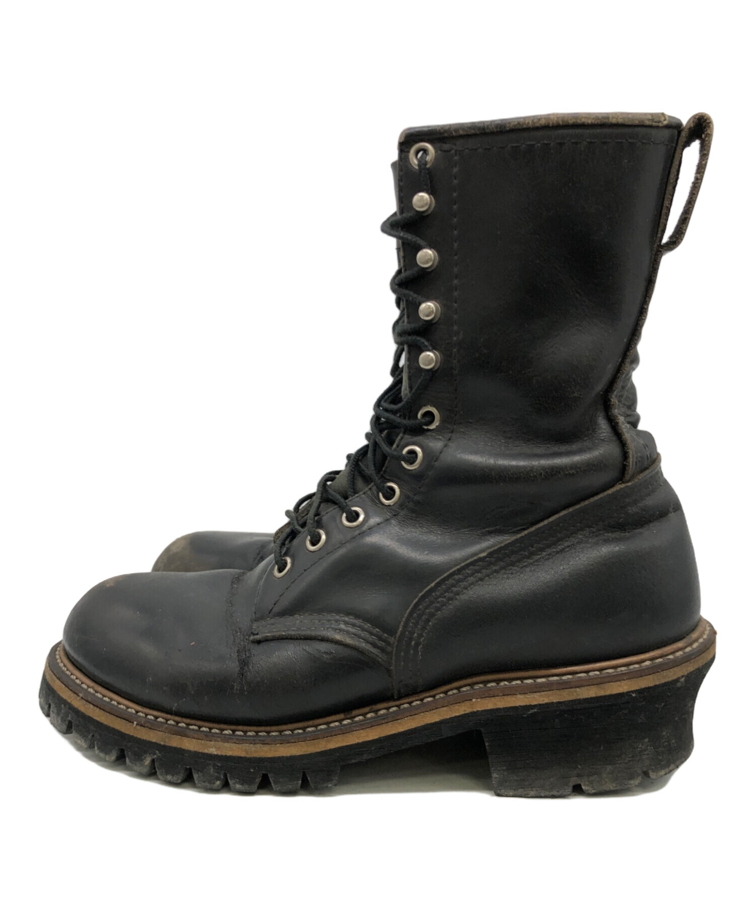 中古・古着通販】RED WING (レッドウィング) ロガーブーツ ブラック