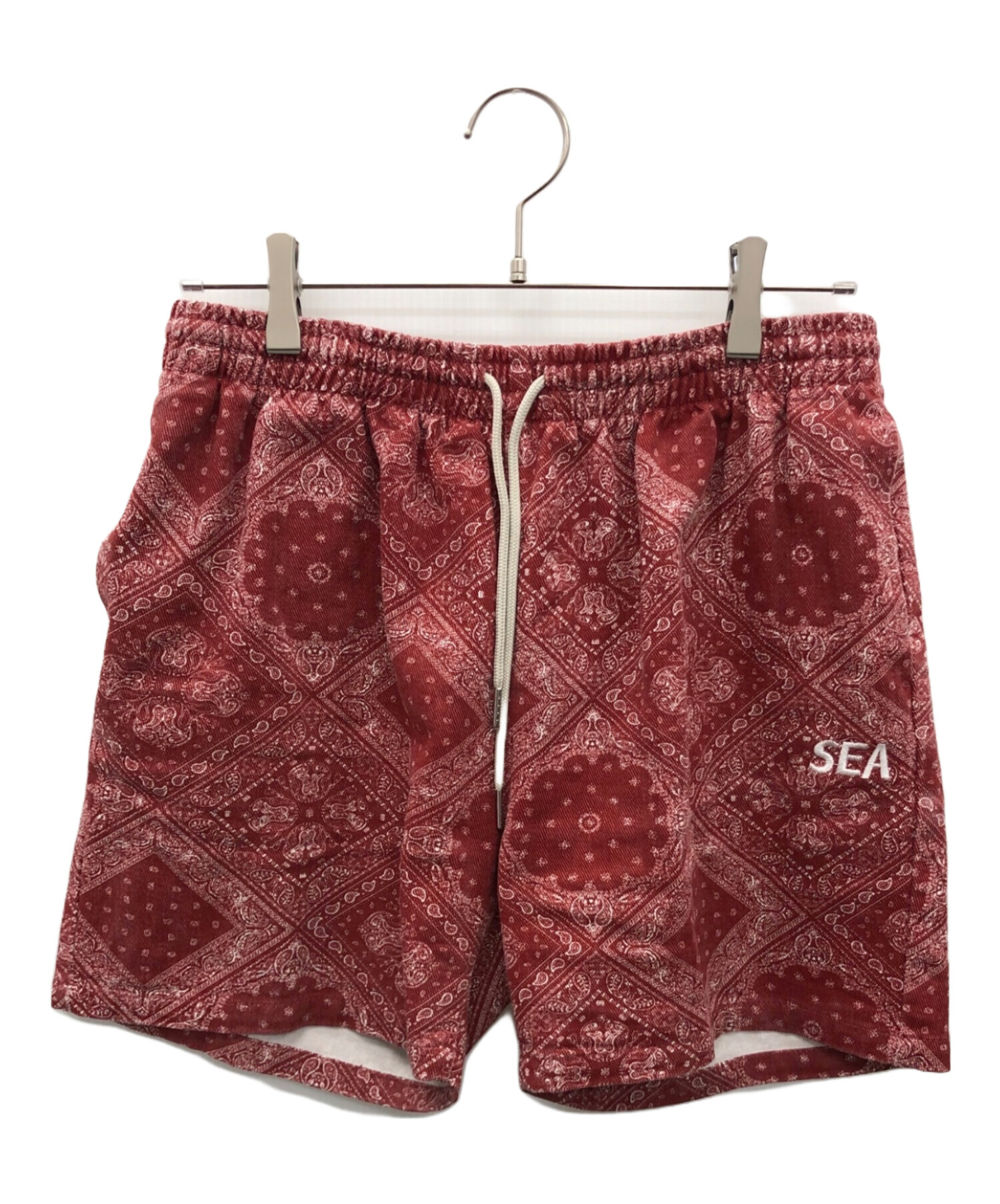 ウィンダンシー サタデーズ コラボ ハーフパンツ 水着 中古・古着通販】WIND AND SEA (ウィンダンシー) ハーフパンツ レッド